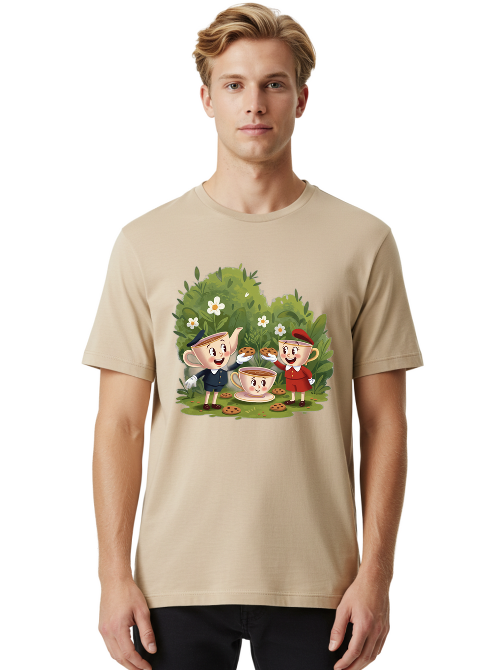 Tea-Time-Teapots Men'S Graphic Tee, 100% Cotton, Comfortable Casual Summer Wear, Machine Washable, Vintage Camera, Old Camera, Antique Camera, Black Camera, Classic Photography, Photography Equipment, Nostalgic Device, Film Camera, Camera Art Baj816