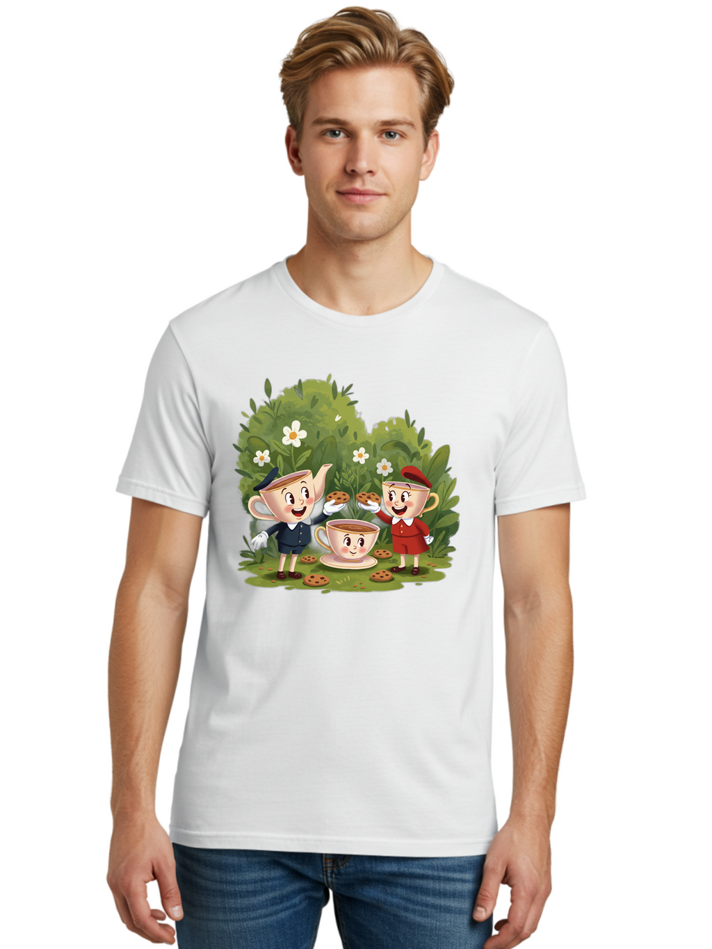 Tea-Time-Teapots Men'S Graphic Tee, 100% Cotton, Comfortable Casual Summer Wear, Machine Washable, Vintage Camera, Old Camera, Antique Camera, Black Camera, Classic Photography, Photography Equipment, Nostalgic Device, Film Camera, Camera Art Baj816