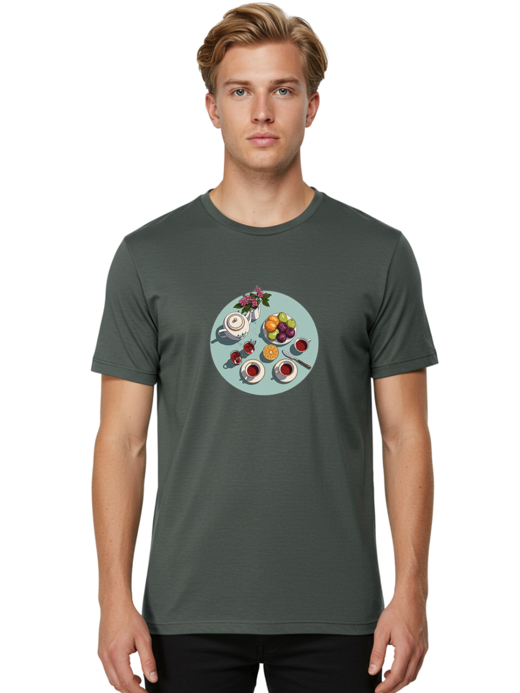 Tea-Time Men'S Graphic Tee, 100% Cotton, Comfortable Casual Summer Wear, Machine Washable, Vintage Camera, Old Camera, Antique Camera, Black Camera, Classic Photography, Photography Equipment, Nostalgic Device, Film Camera, Camera Art Baj817