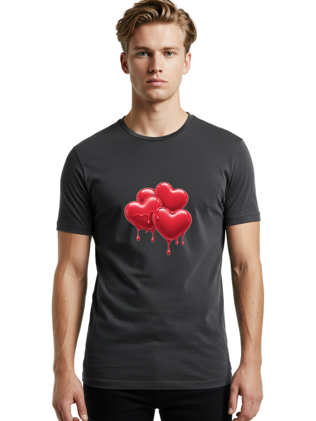 Three-Red-Hearts Men'S Graphic Tee, 100% Cotton, Comfortable Casual Summer Wear, Machine Washable, Vintage Camera, Old Camera, Antique Camera, Black Camera, Classic Photography, Photography Equipment, Nostalgic Device, Film Camera, Camera Art Baj821