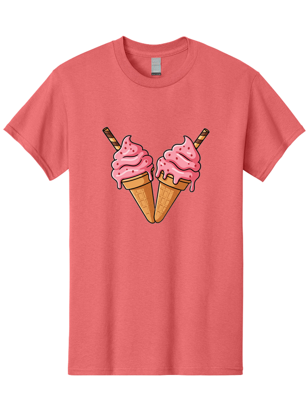 Twin-Ice-Cream-Cones Men'S Graphic Tee, 100% Cotton, Comfortable Casual Summer Wear, Machine Washable, Vintage Camera, Old Camera, Antique Camera, Black Camera, Classic Photography, Photography Equipment, Nostalgic Device, Film Camera, Baj830
