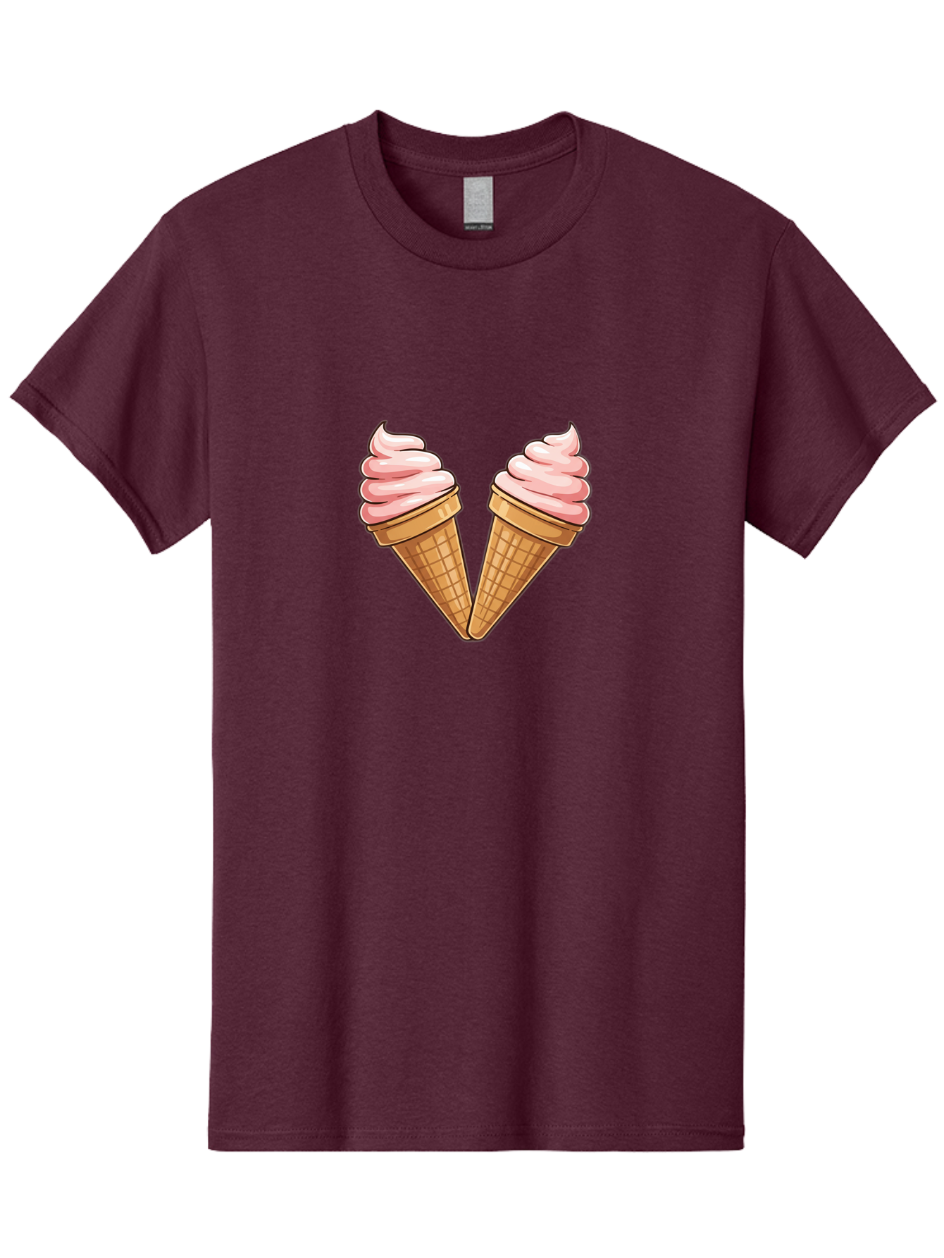 Two-Ice-Cream-Cones Men'S Graphic Tee, 100% Cotton, Comfortable Casual Summer Wear, Machine Washable, Vintage Camera, Old Camera, Antique Camera, Black Camera, Classic Photography, Photography Equipment, Nostalgic Device, Film Camera, Baj833