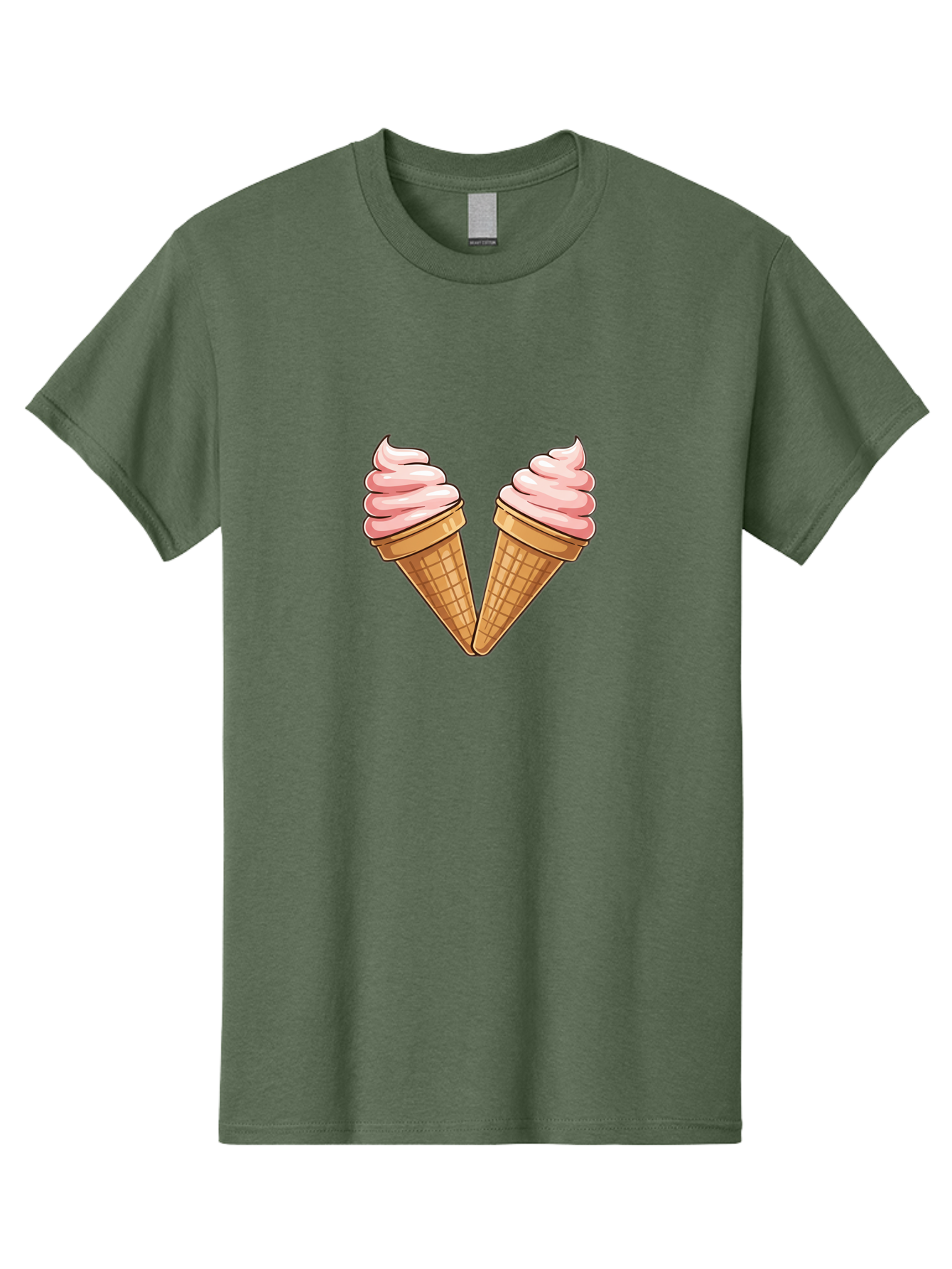 Two-Ice-Cream-Cones Men'S Graphic Tee, 100% Cotton, Comfortable Casual Summer Wear, Machine Washable, Vintage Camera, Old Camera, Antique Camera, Black Camera, Classic Photography, Photography Equipment, Nostalgic Device, Film Camera, Baj833