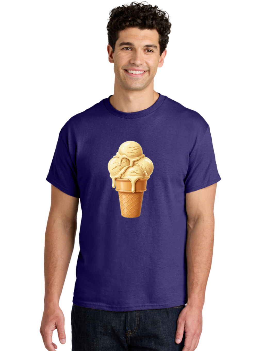 Vanilla-Ice-Cream Men'S Graphic Tee, 100% Cotton, Comfortable Casual Summer Wear, Machine Washable, Vintage Camera, Old Camera, Antique Camera, Black Camera, Classic Photography, Photography Equipment, Nostalgic Device, Film Camera, Camera Art Baj836