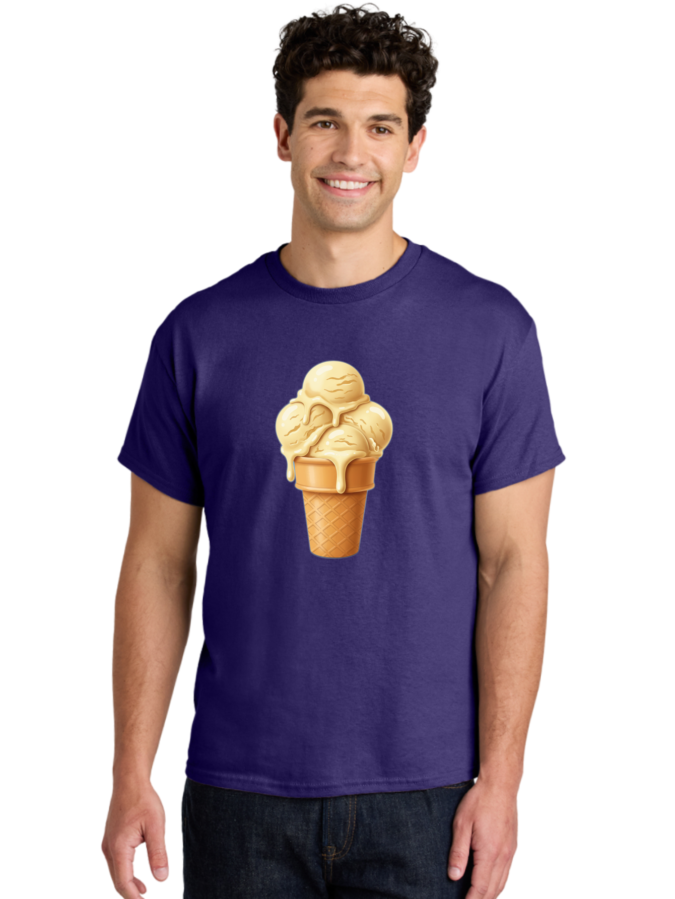 Vanilla-Ice-Cream Men'S Graphic Tee, 100% Cotton, Comfortable Casual Summer Wear, Machine Washable, Vintage Camera, Old Camera, Antique Camera, Black Camera, Classic Photography, Photography Equipment, Nostalgic Device, Film Camera, Camera Art Baj836