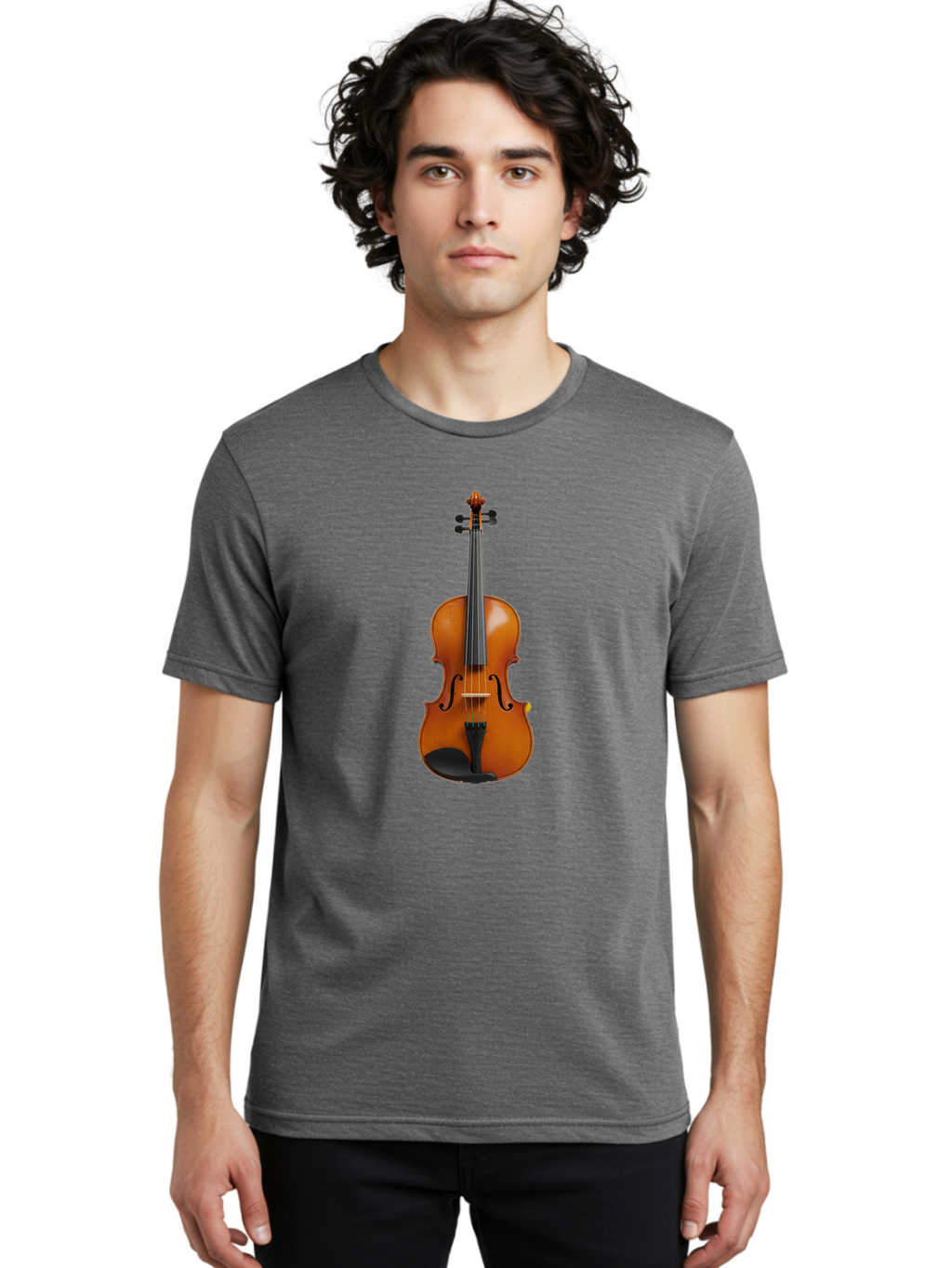 Violin-2 Men'S Graphic Tee, 100% Cotton, Comfortable Casual Summer Wear, Machine Washable, Vintage Camera, Old Camera, Antique Camera, Black Camera, Classic Photography, Photography Equipment, Nostalgic Device, Film Camera, Camera Art Baj840