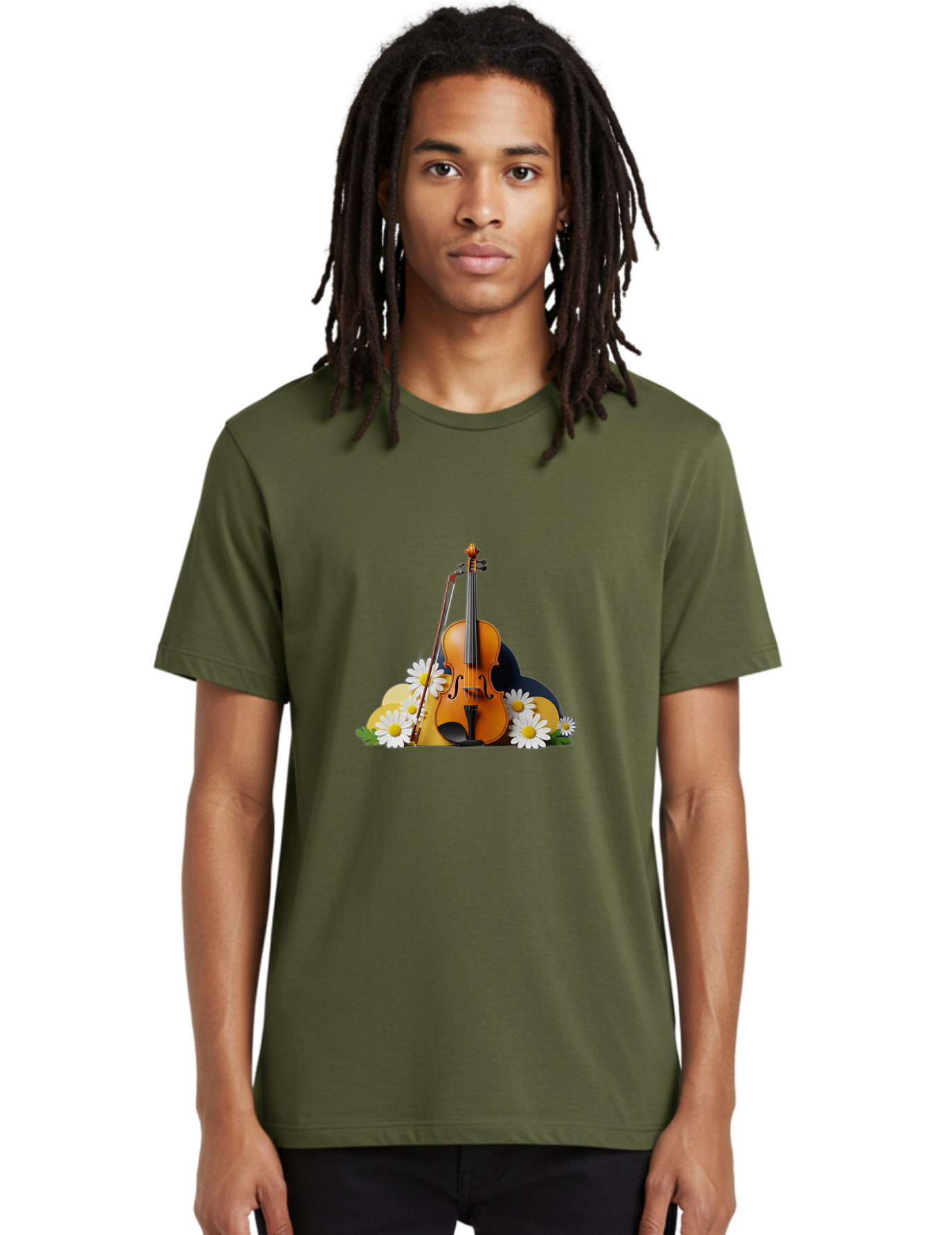 Violin-And-Flowers Men'S Graphic Tee, 100% Cotton, Comfortable Casual Summer Wear, Machine Washable, Vintage Camera, Old Camera, Antique Camera, Black Camera, Classic Photography, Photography Equipment, Nostalgic Device, Film Camera, Baj846