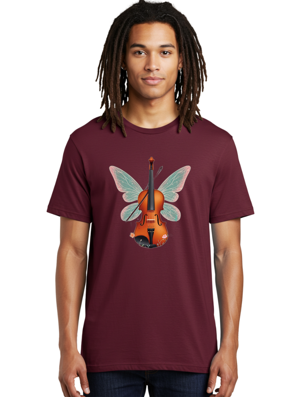 Violin-Butterfly Men'S Graphic Tee, 100% Cotton, Comfortable Casual Summer Wear, Machine Washable, Vintage Camera, Old Camera, Antique Camera, Black Camera, Classic Photography, Photography Equipment, Nostalgic Device, Film Camera, Camera Art Baj847