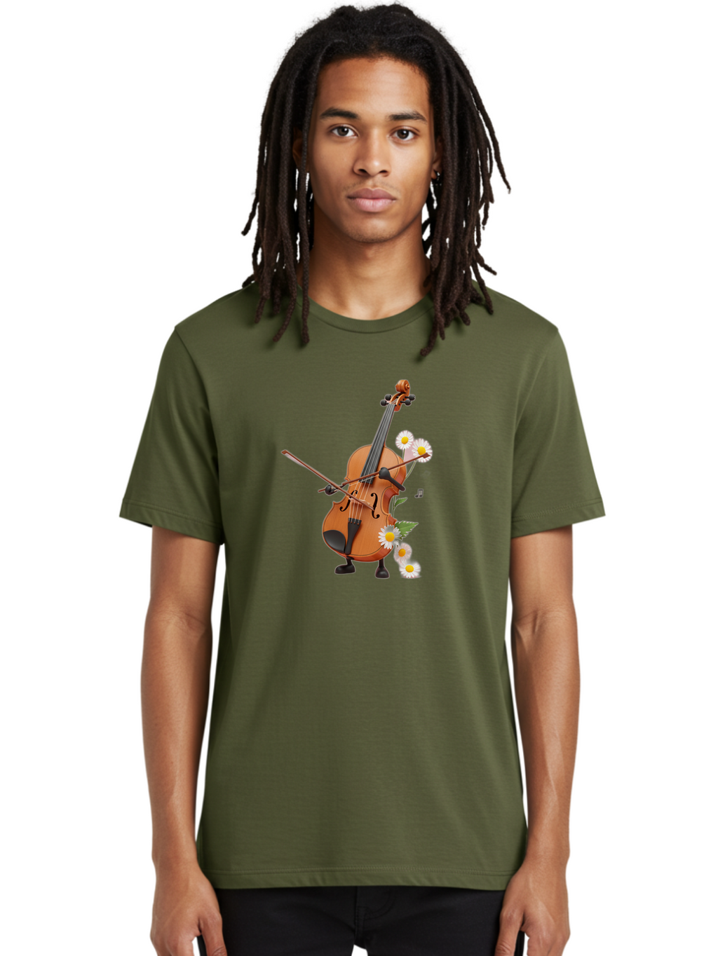 Violin-Character Men'S Graphic Tee, 100% Cotton, Comfortable Casual Summer Wear, Machine Washable, Vintage Camera, Old Camera, Antique Camera, Black Camera, Classic Photography, Photography Equipment, Nostalgic Device, Film Camera, Camera Art Baj848