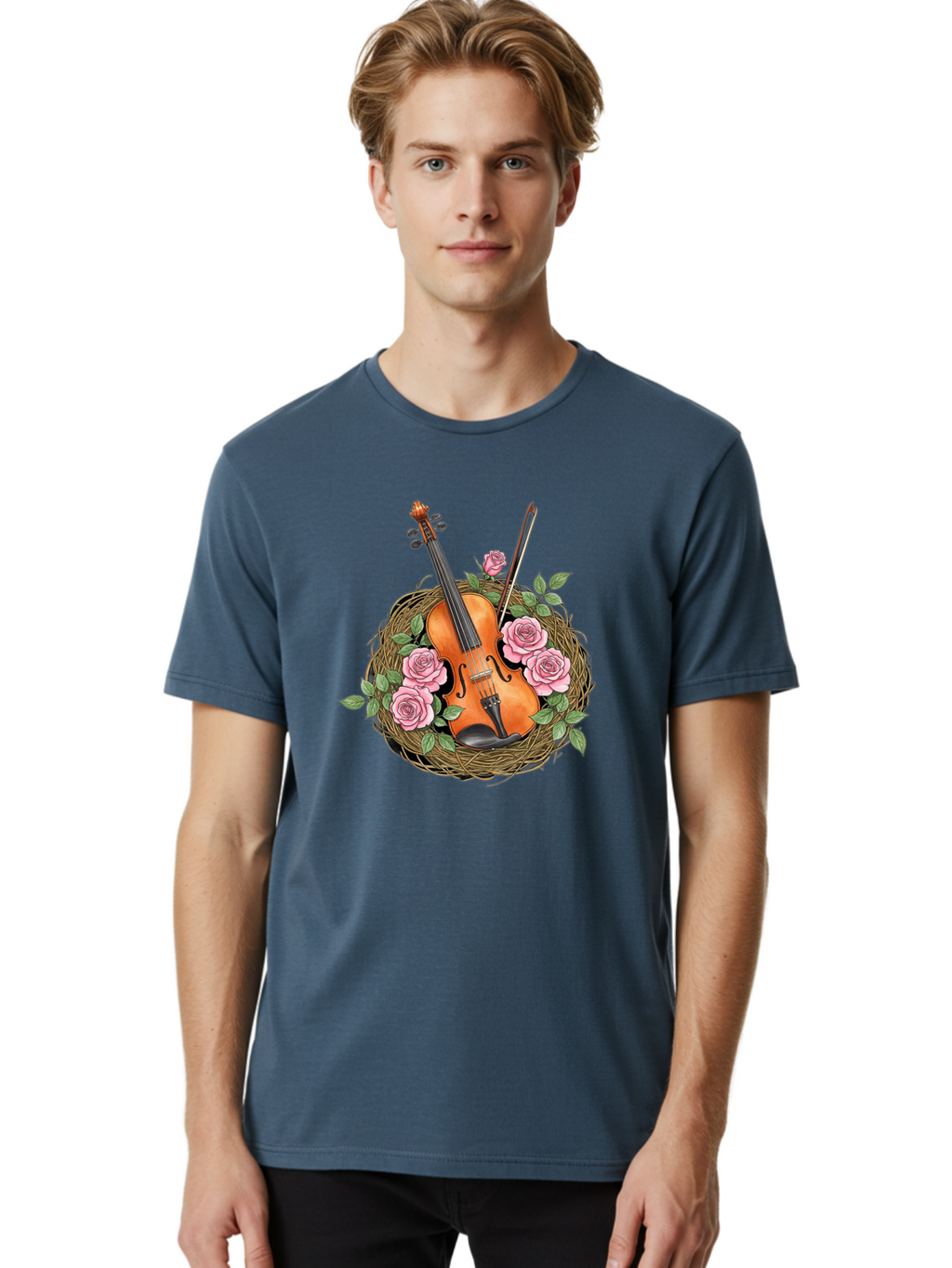 Violin-In-Nest Men'S Graphic Tee, 100% Cotton, Comfortable Casual Summer Wear, Machine Washable, Vintage Camera, Old Camera, Antique Camera, Black Camera, Classic Photography, Photography Equipment, Nostalgic Device, Film Camera, Camera Art Baj850