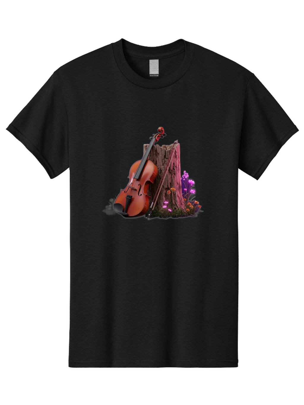 Violin-Tree-Stump Men'S Graphic Tee, 100% Cotton, Comfortable Casual Summer Wear, Machine Washable, Vintage Camera, Old Camera, Antique Camera, Black Camera, Classic Photography, Photography Equipment, Nostalgic Device, Film Camera, Camera Art Baj857