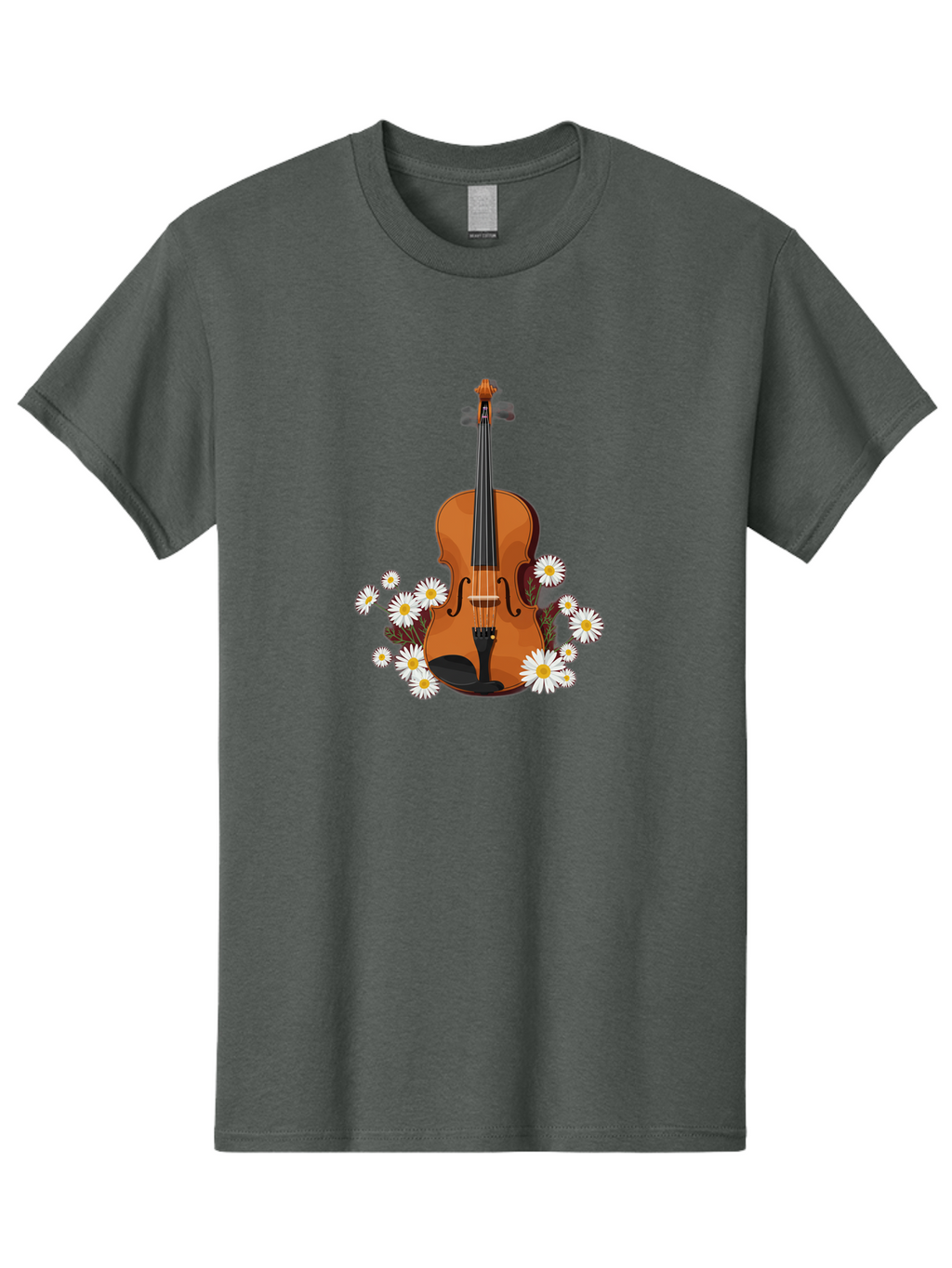 Violin-With-Daisies Men'S Graphic Tee, 100% Cotton, Comfortable Casual Summer Wear, Machine Washable, Vintage Camera, Old Camera, Antique Camera, Black Camera, Classic Photography, Photography Equipment, Nostalgic Device, Film Camera, Baj860