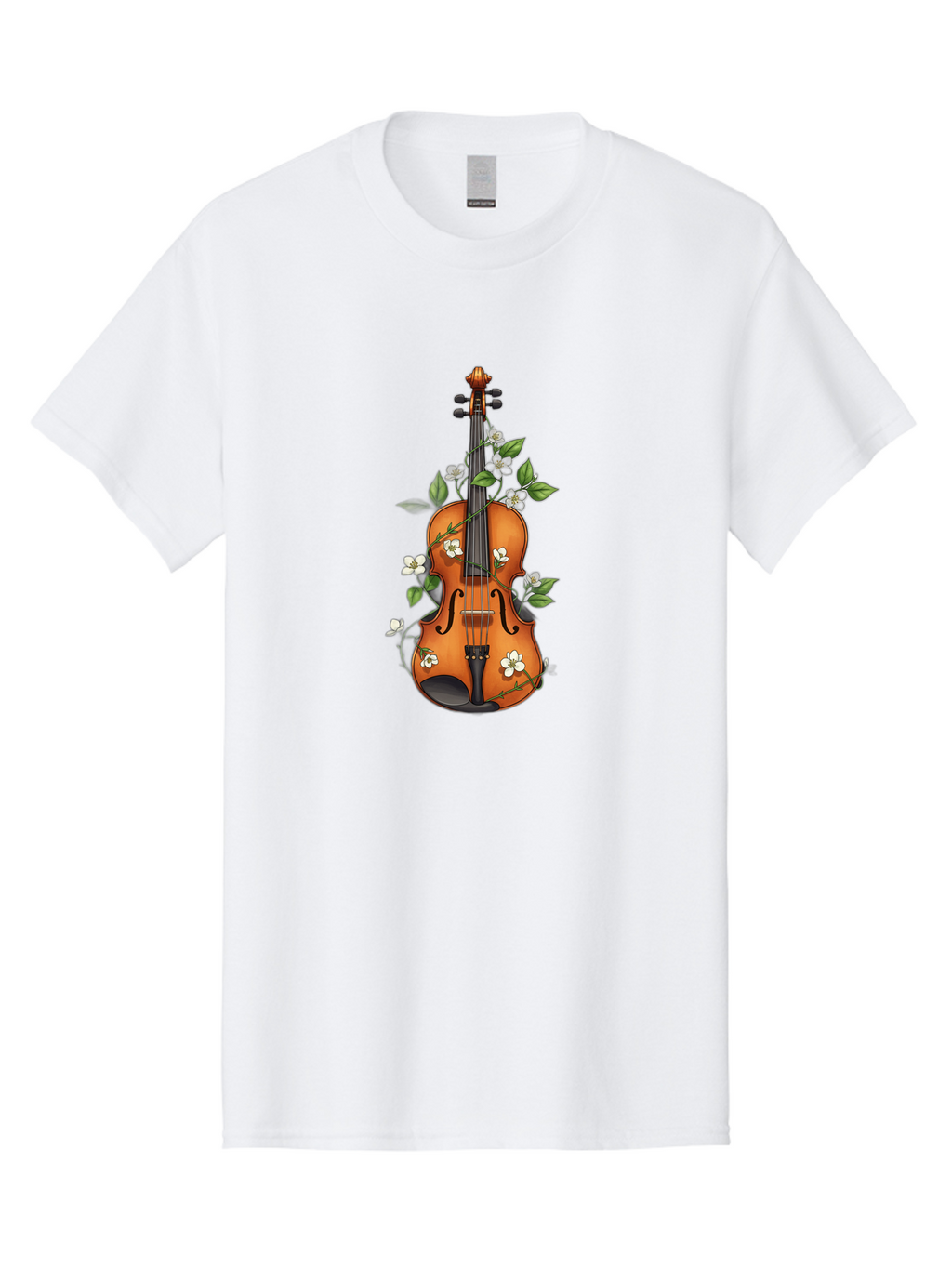 Violin-With-Flowers Men'S Graphic Tee, 100% Cotton, Comfortable Casual Summer Wear, Machine Washable, Vintage Camera, Old Camera, Antique Camera, Black Camera, Classic Photography, Photography Equipment, Nostalgic Device, Film Camera, Baj863