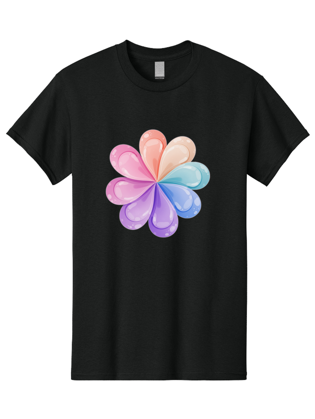 Water-Droplet-Flower Men'S Graphic Tee, 100% Cotton, Comfortable Casual Summer Wear, Machine Washable, Vintage Camera, Old Camera, Antique Camera, Black Camera, Classic Photography, Photography Equipment, Nostalgic Device, Film Camera, Baj867