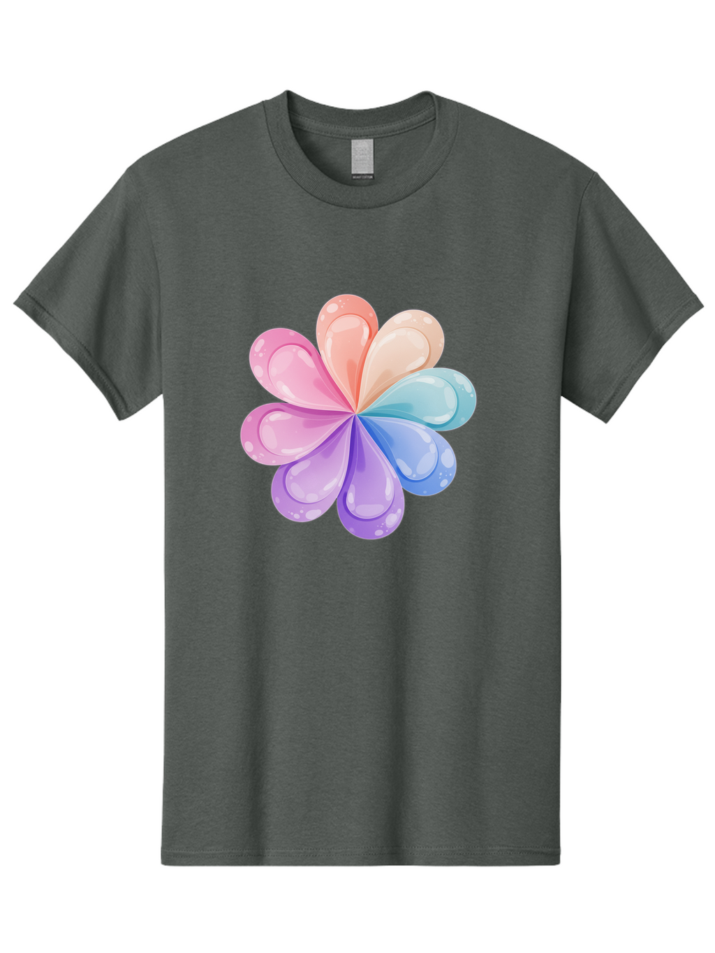 Water-Droplet-Flower Men'S Graphic Tee, 100% Cotton, Comfortable Casual Summer Wear, Machine Washable, Vintage Camera, Old Camera, Antique Camera, Black Camera, Classic Photography, Photography Equipment, Nostalgic Device, Film Camera, Baj867