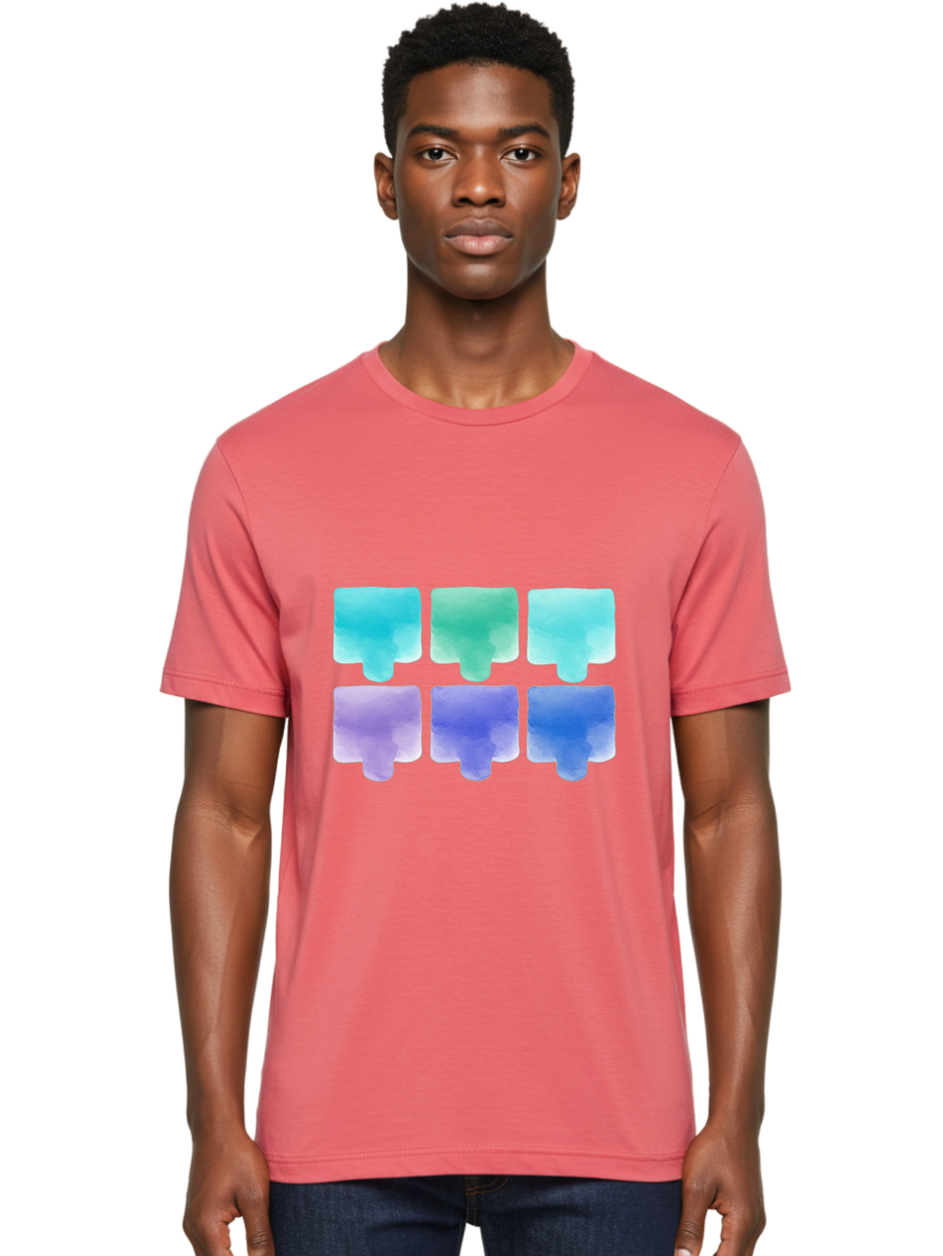 Watercolor-Popsicles Men'S Graphic Tee, 100% Cotton, Comfortable Casual Summer Wear, Machine Washable, Vintage Camera, Old Camera, Antique Camera, Black Camera, Classic Photography, Photography Equipment, Nostalgic Device, Film Camera, Baj868