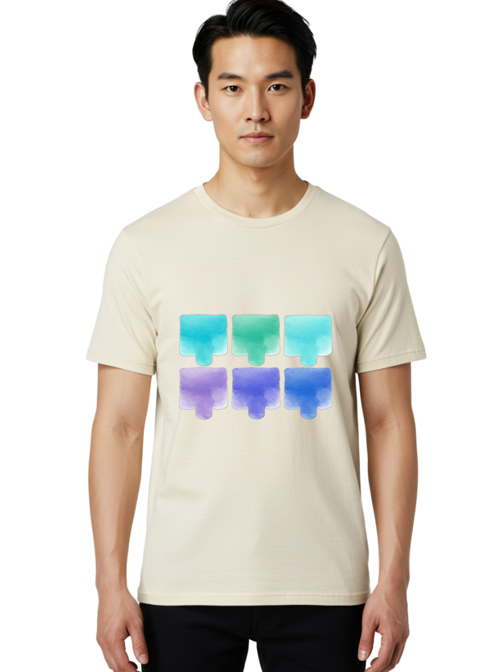Watercolor-Popsicles Men'S Graphic Tee, 100% Cotton, Comfortable Casual Summer Wear, Machine Washable, Vintage Camera, Old Camera, Antique Camera, Black Camera, Classic Photography, Photography Equipment, Nostalgic Device, Film Camera, Baj868