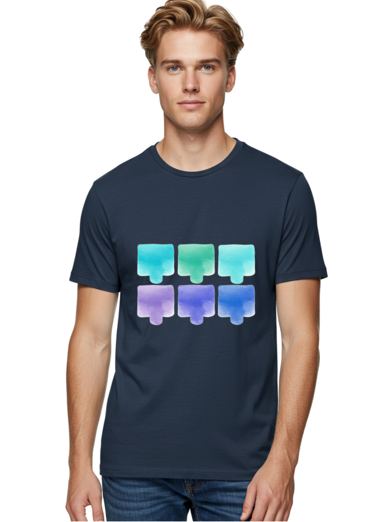 Watercolor-Popsicles Men'S Graphic Tee, 100% Cotton, Comfortable Casual Summer Wear, Machine Washable, Vintage Camera, Old Camera, Antique Camera, Black Camera, Classic Photography, Photography Equipment, Nostalgic Device, Film Camera, Baj868