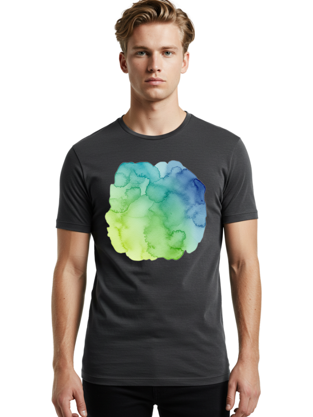 Watercolor-Splash Men'S Graphic Tee, 100% Cotton, Comfortable Casual Summer Wear, Machine Washable, Vintage Camera, Old Camera, Antique Camera, Black Camera, Classic Photography, Photography Equipment, Nostalgic Device, Film Camera, Camera Art Baj869