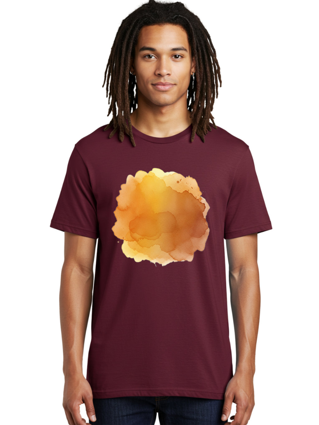 Watercolor-Stain Men'S Graphic Tee, 100% Cotton, Comfortable Casual Summer Wear, Machine Washable, Vintage Camera, Old Camera, Antique Camera, Black Camera, Classic Photography, Photography Equipment, Nostalgic Device, Film Camera, Camera Art Baj870