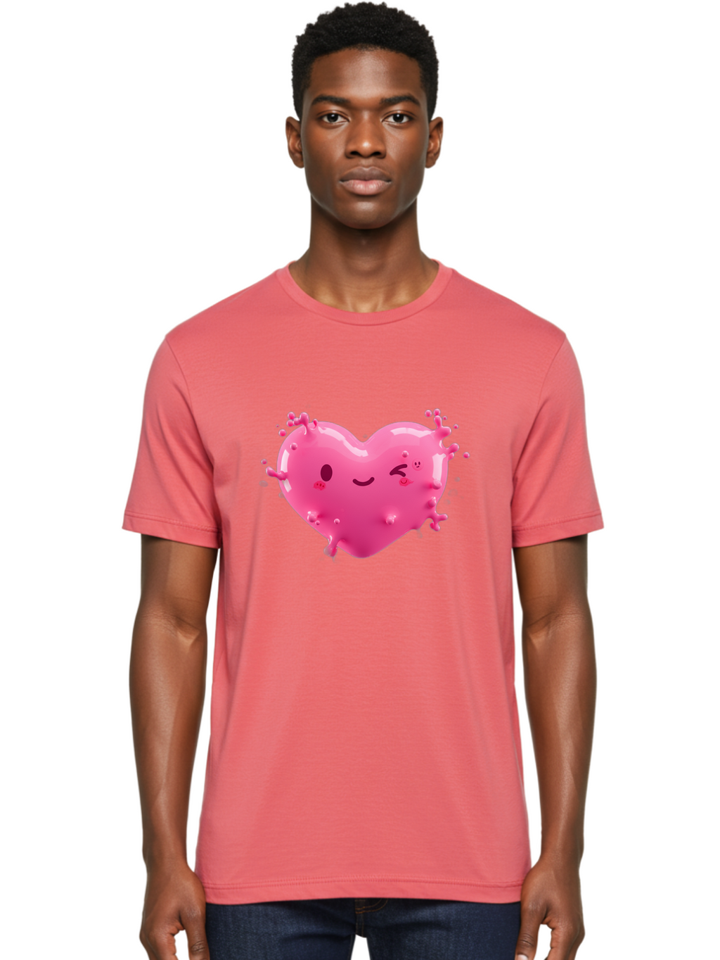 Winking-Heart Men'S Graphic Tee, 100% Cotton, Comfortable Casual Summer Wear, Machine Washable, Vintage Camera, Old Camera, Antique Camera, Black Camera, Classic Photography, Photography Equipment, Nostalgic Device, Film Camera, Camera Art Baj873