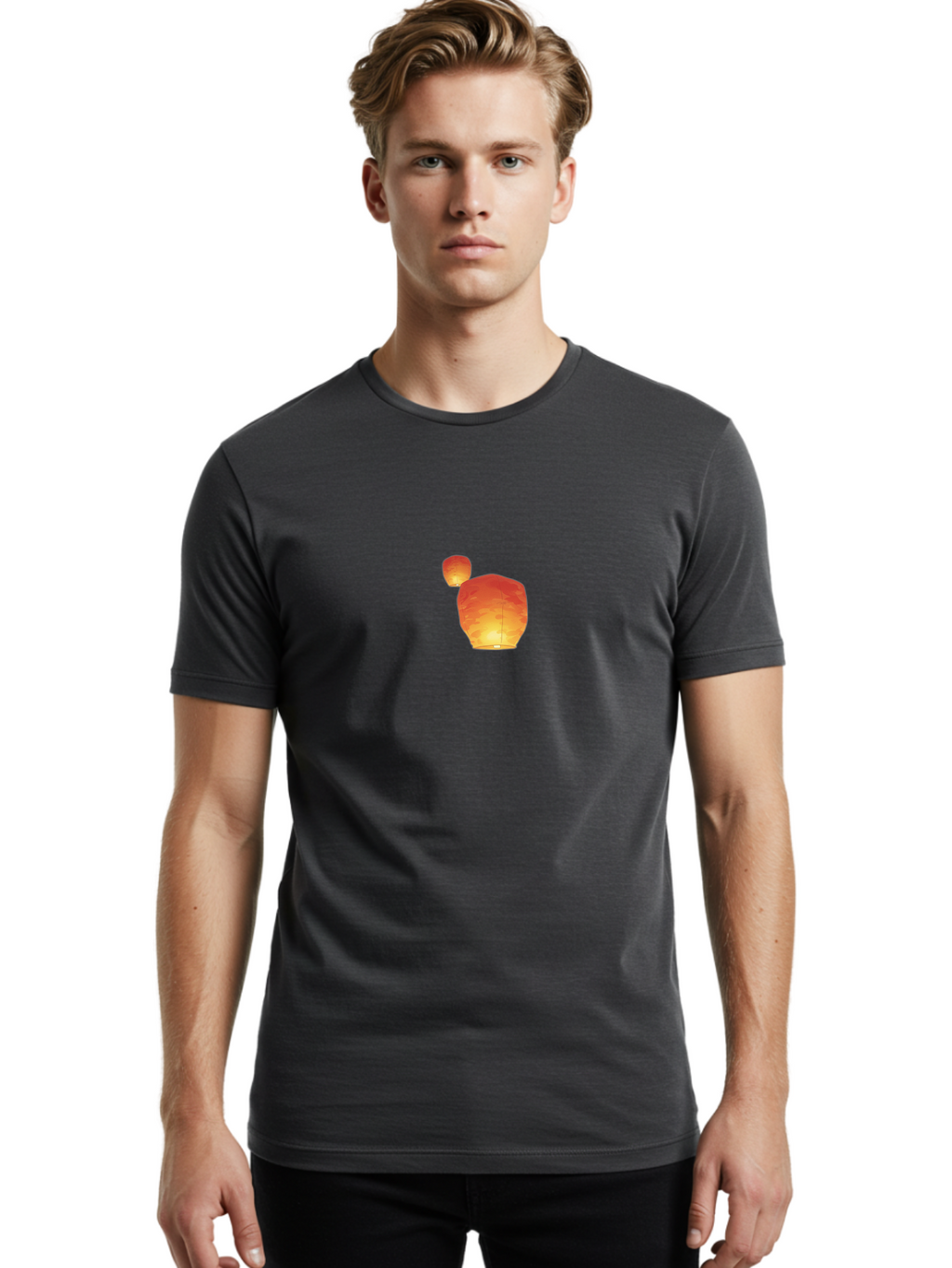 Chinese-Lanterns Men'S Graphic Tee, 100% Cotton, Comfortable Casual Summer Wear, Machine Washable, Vintage Camera, Old Camera, Antique Camera, Black Camera, Classic Photography, Photography Equipment, Nostalgic Device, Film Camera, Camera Art Baj877