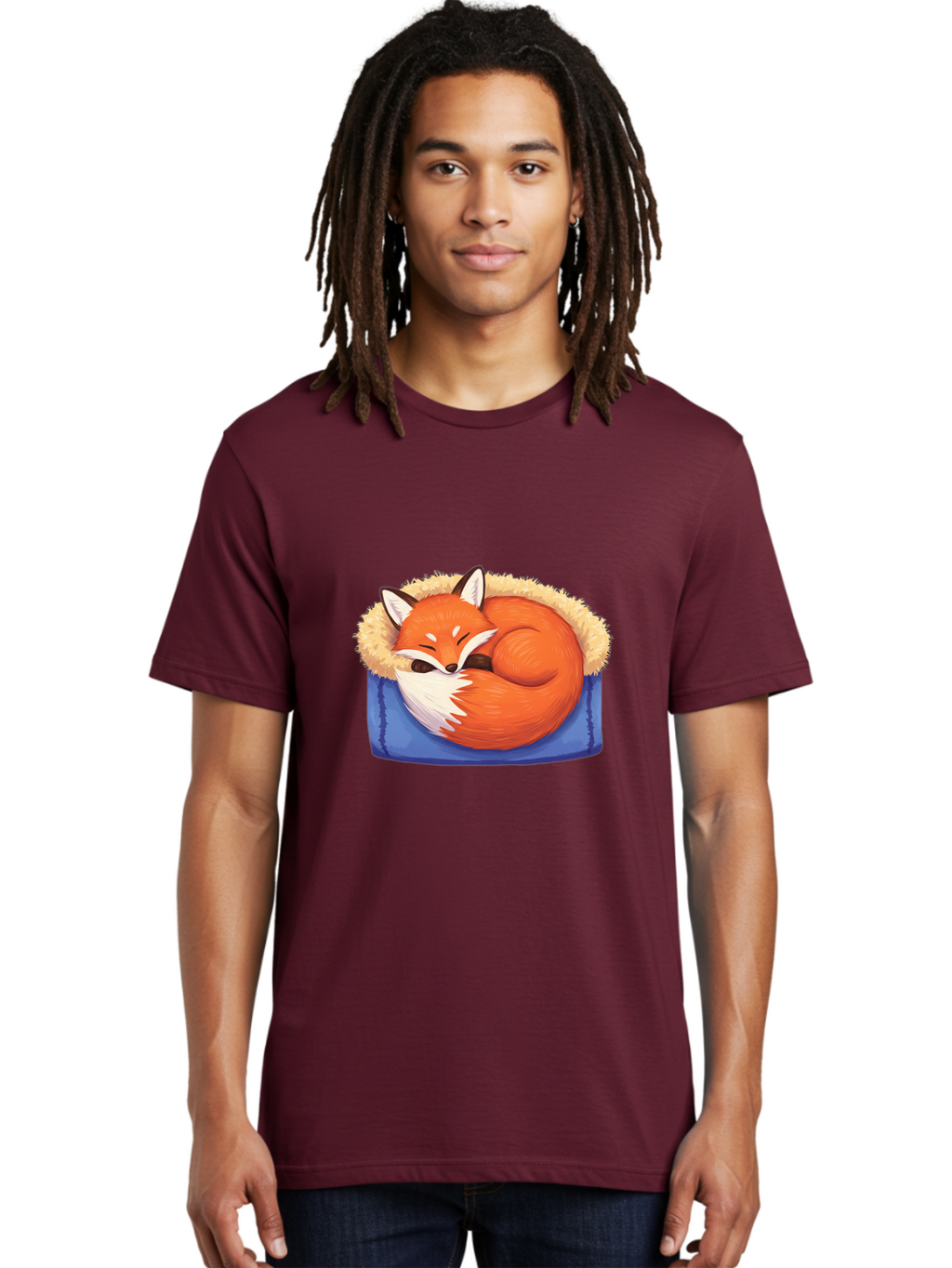 Sleeping-Fox-1 Men'S Graphic Tee, 100% Cotton, Comfortable Casual Summer Wear, Machine Washable, Vintage Camera, Old Camera, Antique Camera, Black Camera, Classic Photography, Photography Equipment, Nostalgic Device, Film Camera, Camera Art Baj882