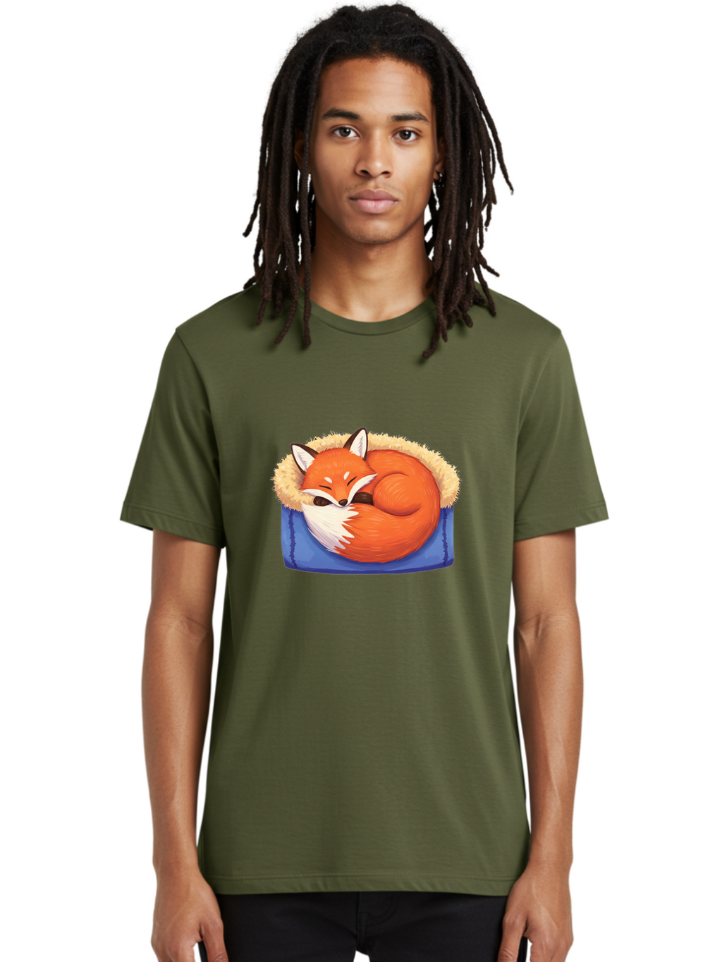 Sleeping-Fox-1 Men'S Graphic Tee, 100% Cotton, Comfortable Casual Summer Wear, Machine Washable, Vintage Camera, Old Camera, Antique Camera, Black Camera, Classic Photography, Photography Equipment, Nostalgic Device, Film Camera, Camera Art Baj882