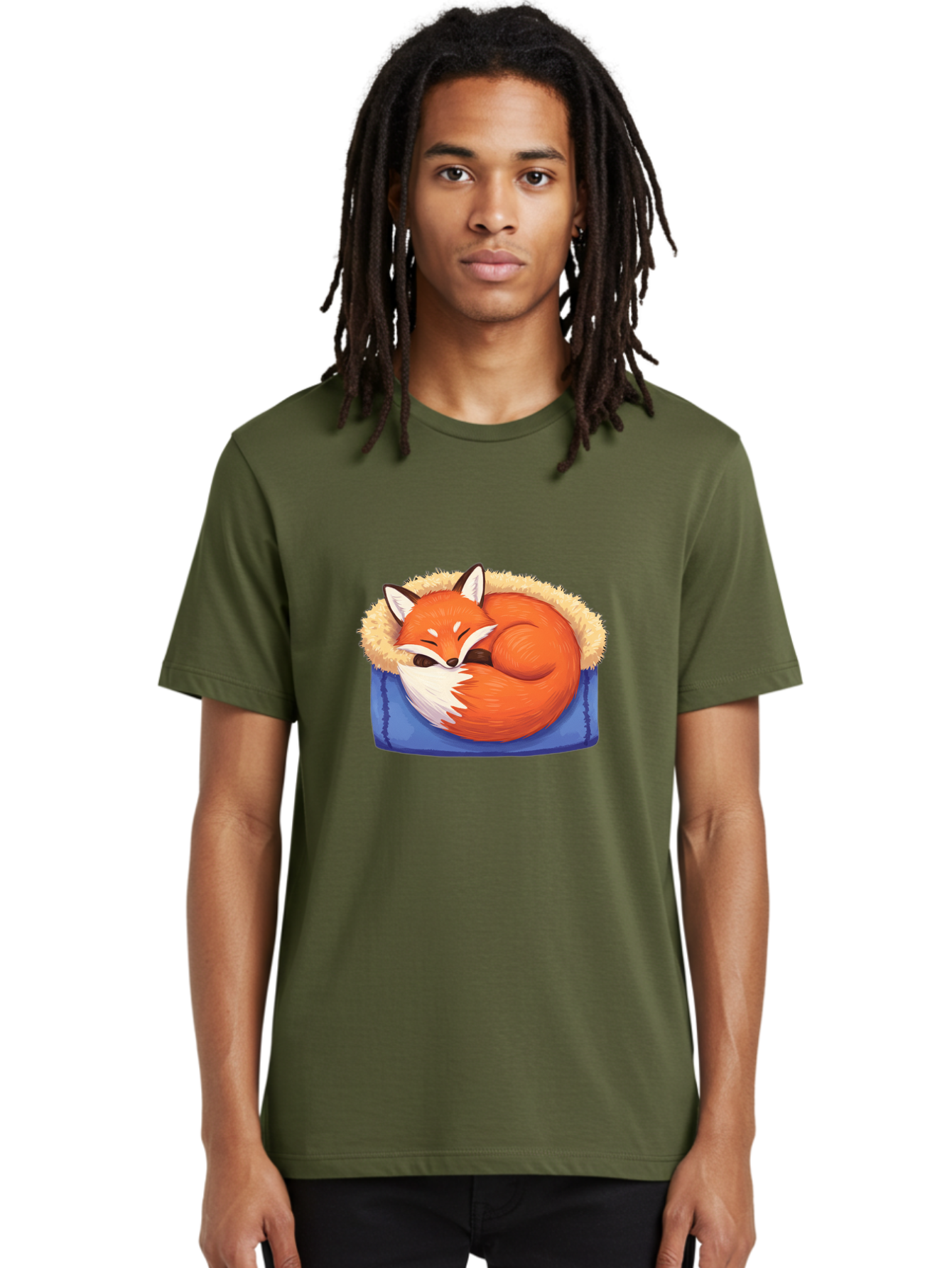 Sleeping-Fox-1 Men'S Graphic Tee, 100% Cotton, Comfortable Casual Summer Wear, Machine Washable, Vintage Camera, Old Camera, Antique Camera, Black Camera, Classic Photography, Photography Equipment, Nostalgic Device, Film Camera, Camera Art Baj882