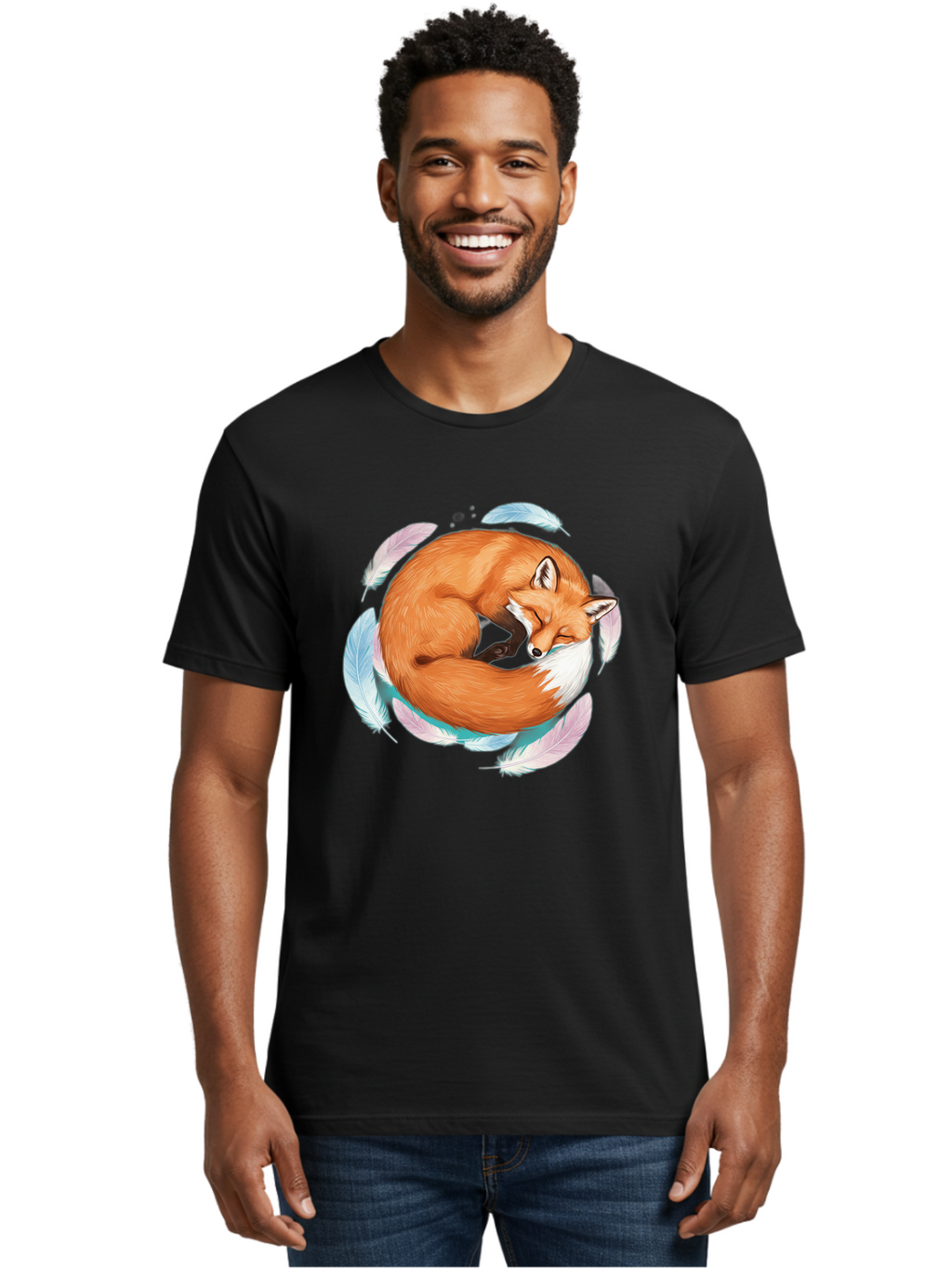 Sleeping-Fox-2 Men'S Graphic Tee, 100% Cotton, Comfortable Casual Summer Wear, Machine Washable, Vintage Camera, Old Camera, Antique Camera, Black Camera, Classic Photography, Photography Equipment, Nostalgic Device, Film Camera, Camera Art Baj883