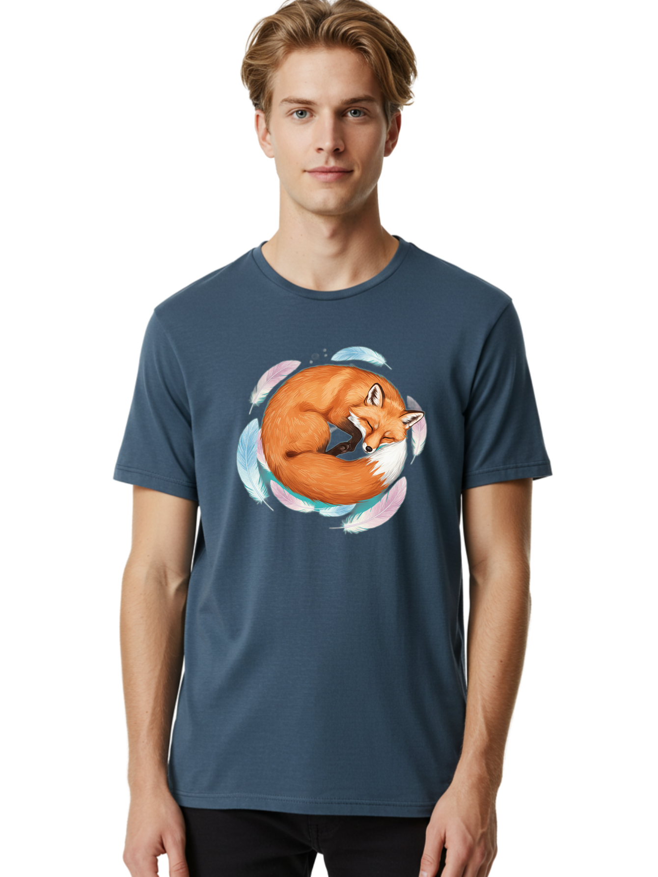 Sleeping-Fox-2 Men'S Graphic Tee, 100% Cotton, Comfortable Casual Summer Wear, Machine Washable, Vintage Camera, Old Camera, Antique Camera, Black Camera, Classic Photography, Photography Equipment, Nostalgic Device, Film Camera, Camera Art Baj883