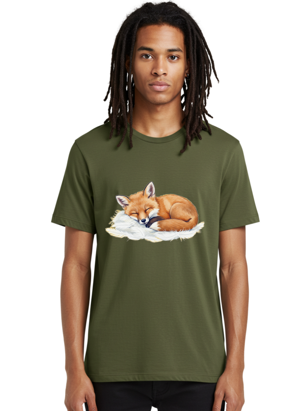 Sleeping-Fox-3 Men'S Graphic Tee, 100% Cotton, Comfortable Casual Summer Wear, Machine Washable, Vintage Camera, Old Camera, Antique Camera, Black Camera, Classic Photography, Photography Equipment, Nostalgic Device, Film Camera, Camera Art Baj884