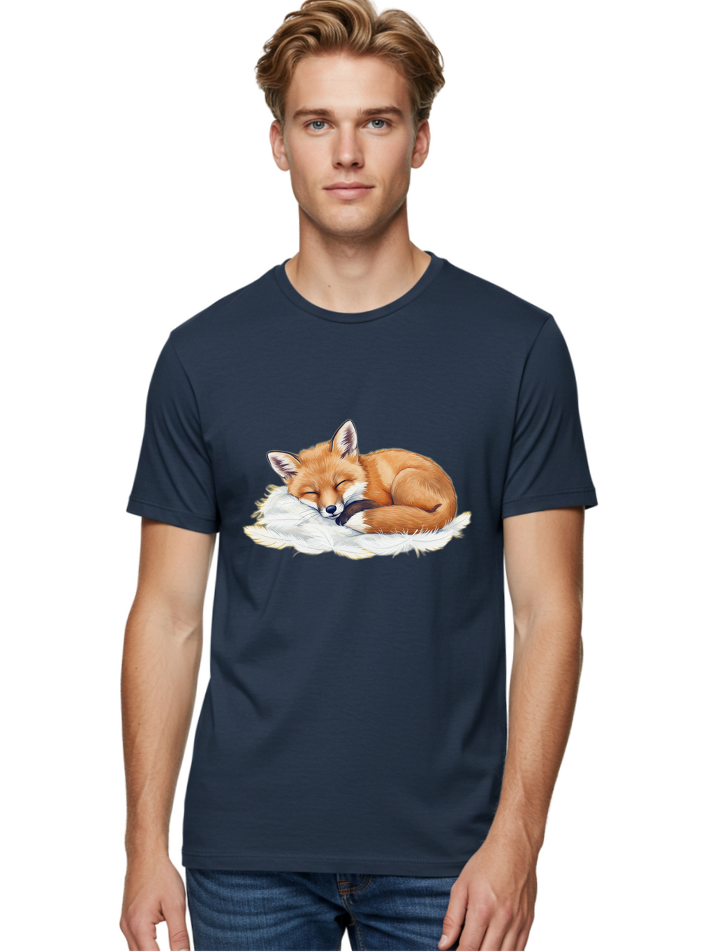 Sleeping-Fox-3 Men'S Graphic Tee, 100% Cotton, Comfortable Casual Summer Wear, Machine Washable, Vintage Camera, Old Camera, Antique Camera, Black Camera, Classic Photography, Photography Equipment, Nostalgic Device, Film Camera, Camera Art Baj884