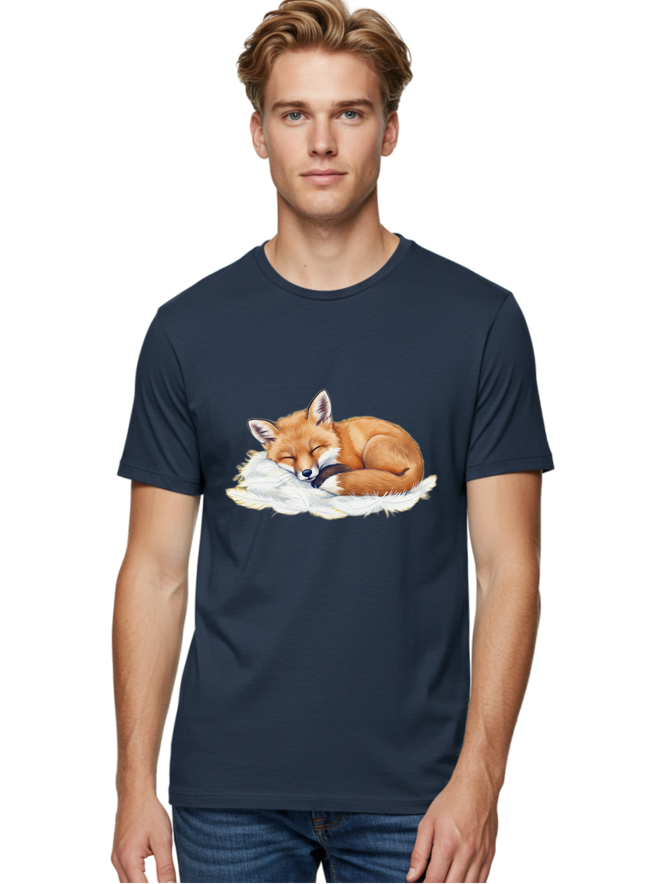Sleeping-Fox-3 Men'S Graphic Tee, 100% Cotton, Comfortable Casual Summer Wear, Machine Washable, Vintage Camera, Old Camera, Antique Camera, Black Camera, Classic Photography, Photography Equipment, Nostalgic Device, Film Camera, Camera Art Baj884