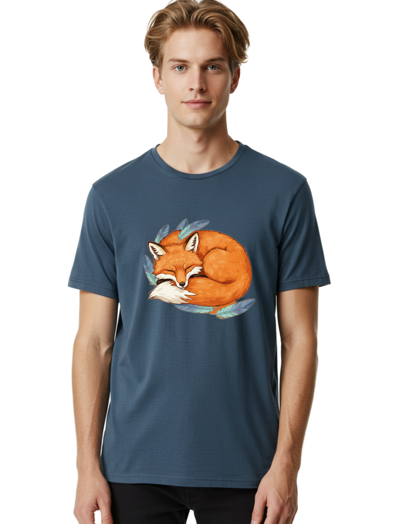 Sleeping-Fox-4 Men'S Graphic Tee, 100% Cotton, Comfortable Casual Summer Wear, Machine Washable, Vintage Camera, Old Camera, Antique Camera, Black Camera, Classic Photography, Photography Equipment, Nostalgic Device, Film Camera, Camera Art Baj885