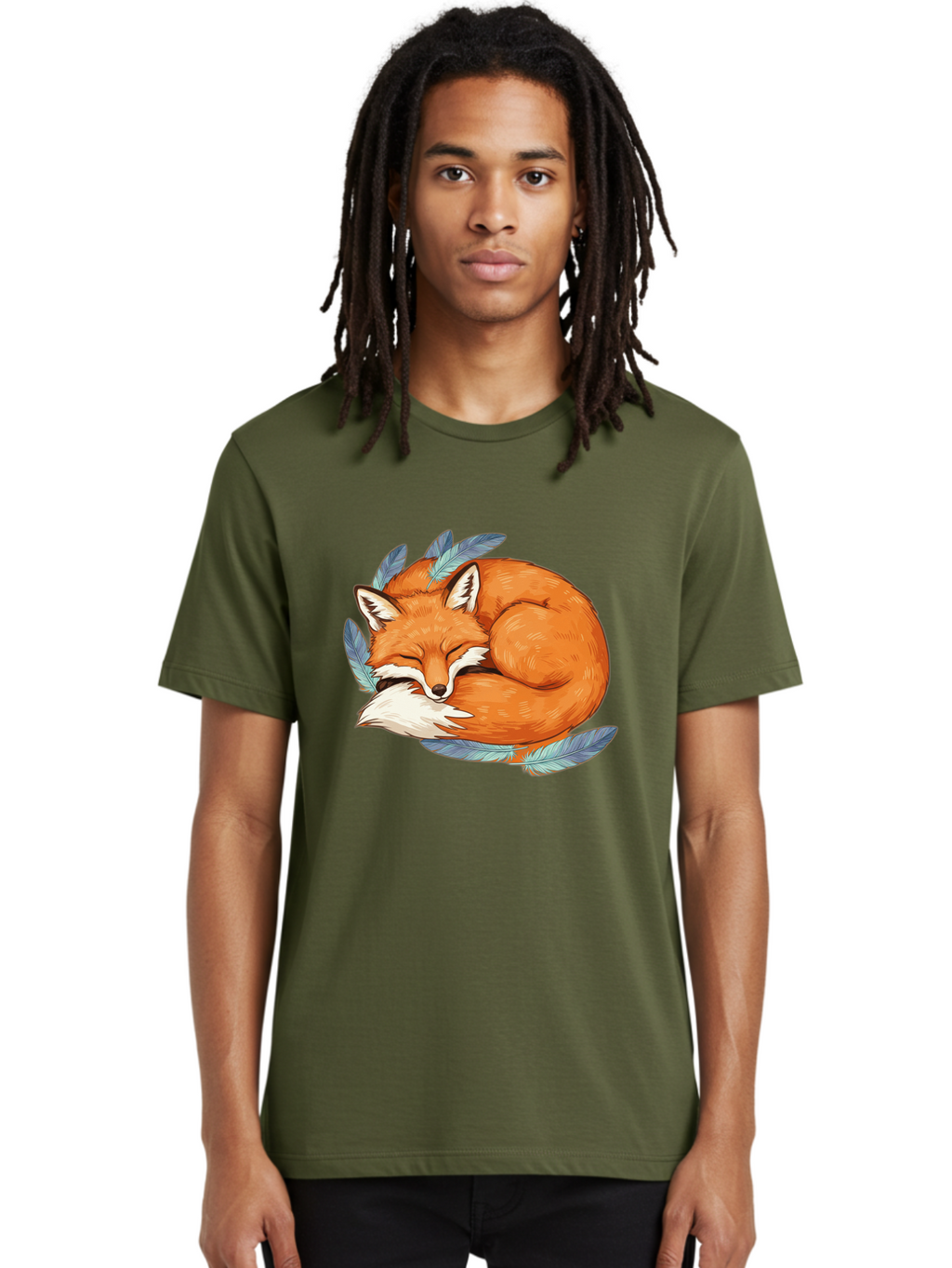 Sleeping-Fox-4 Men'S Graphic Tee, 100% Cotton, Comfortable Casual Summer Wear, Machine Washable, Vintage Camera, Old Camera, Antique Camera, Black Camera, Classic Photography, Photography Equipment, Nostalgic Device, Film Camera, Camera Art Baj885
