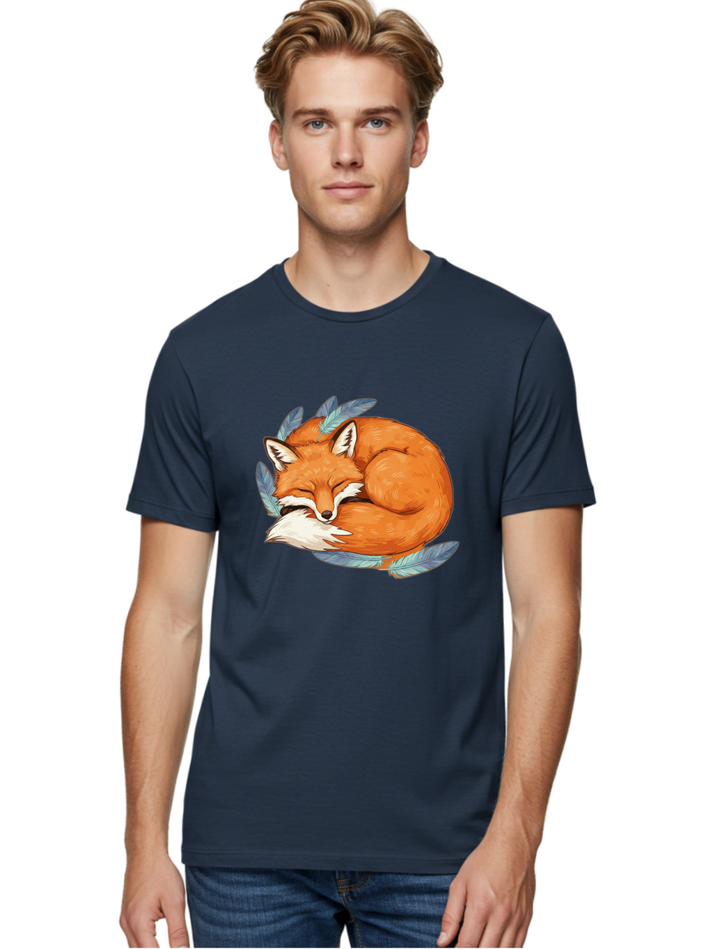 Sleeping-Fox-4 Men'S Graphic Tee, 100% Cotton, Comfortable Casual Summer Wear, Machine Washable, Vintage Camera, Old Camera, Antique Camera, Black Camera, Classic Photography, Photography Equipment, Nostalgic Device, Film Camera, Camera Art Baj885