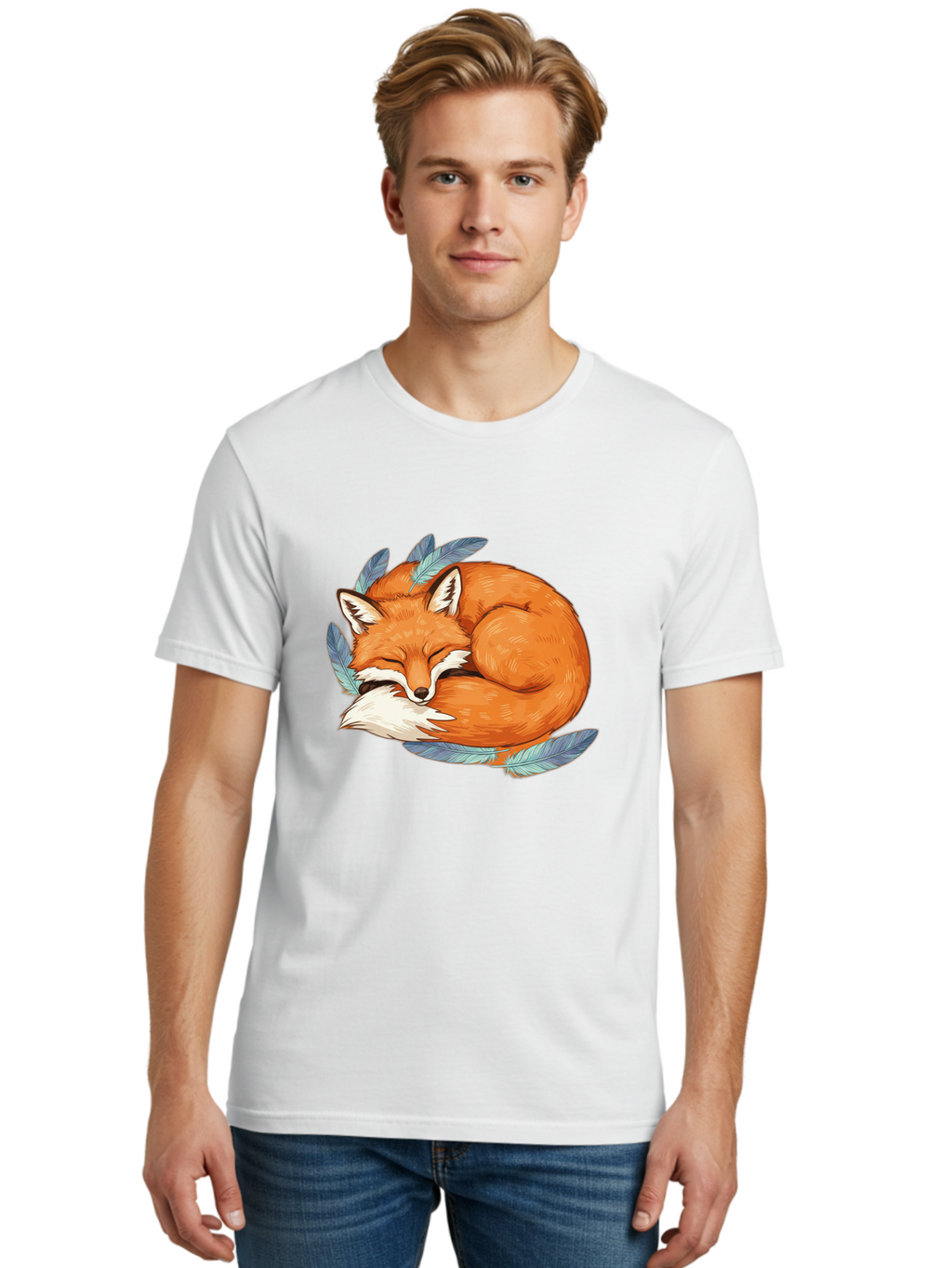Sleeping-Fox-4 Men'S Graphic Tee, 100% Cotton, Comfortable Casual Summer Wear, Machine Washable, Vintage Camera, Old Camera, Antique Camera, Black Camera, Classic Photography, Photography Equipment, Nostalgic Device, Film Camera, Camera Art Baj885