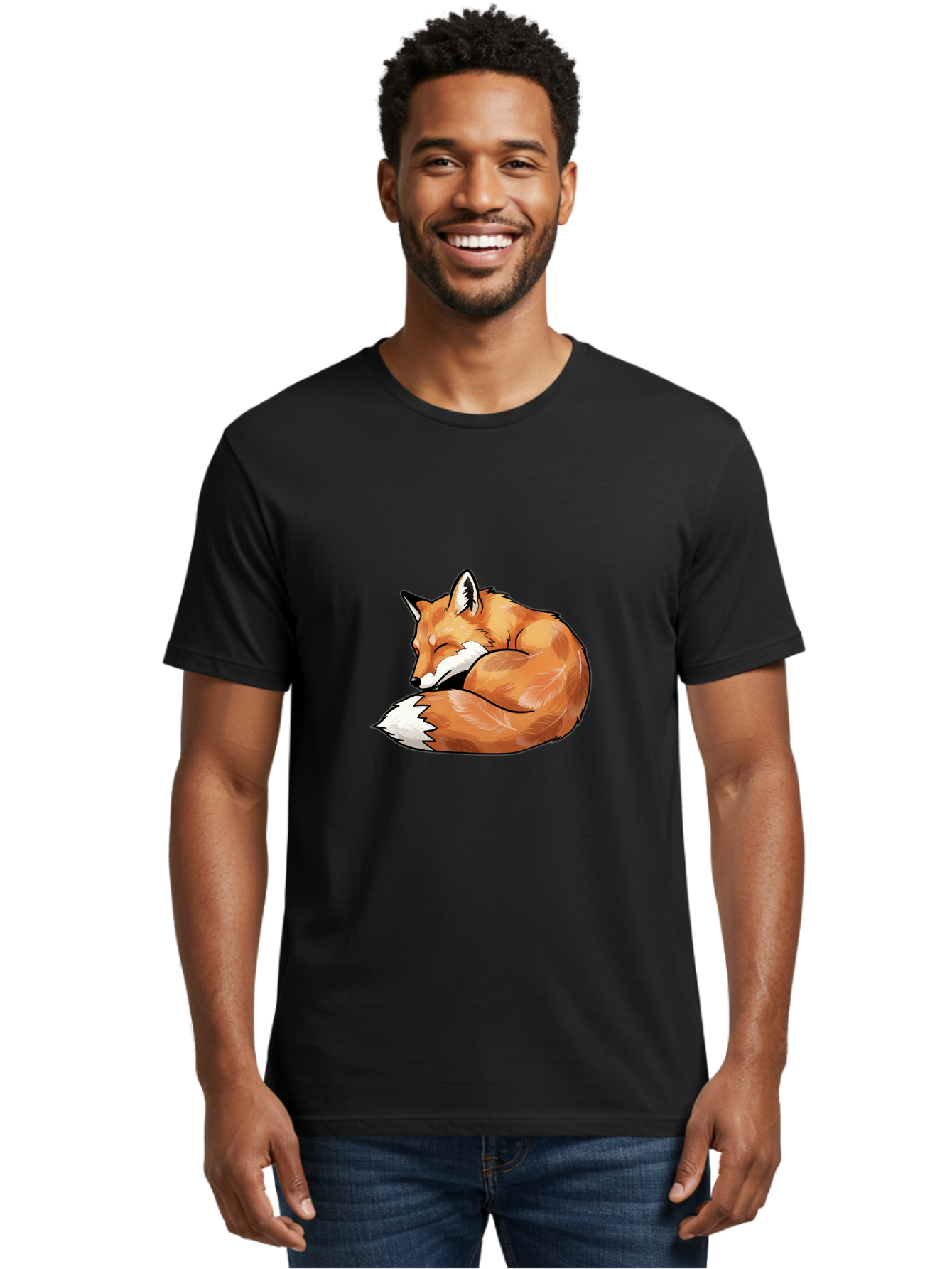 Sleeping-Fox-5 Men'S Graphic Tee, 100% Cotton, Comfortable Casual Summer Wear, Machine Washable, Vintage Camera, Old Camera, Antique Camera, Black Camera, Classic Photography, Photography Equipment, Nostalgic Device, Film Camera, Camera Art Baj886