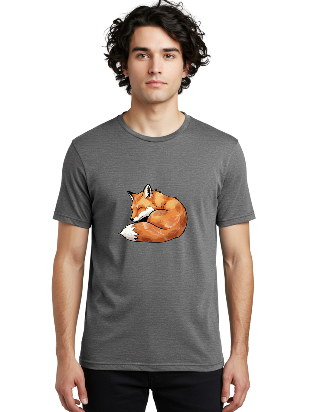 Sleeping-Fox-5 Men'S Graphic Tee, 100% Cotton, Comfortable Casual Summer Wear, Machine Washable, Vintage Camera, Old Camera, Antique Camera, Black Camera, Classic Photography, Photography Equipment, Nostalgic Device, Film Camera, Camera Art Baj886