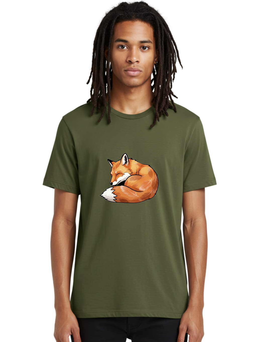 Sleeping-Fox-5 Men'S Graphic Tee, 100% Cotton, Comfortable Casual Summer Wear, Machine Washable, Vintage Camera, Old Camera, Antique Camera, Black Camera, Classic Photography, Photography Equipment, Nostalgic Device, Film Camera, Camera Art Baj886
