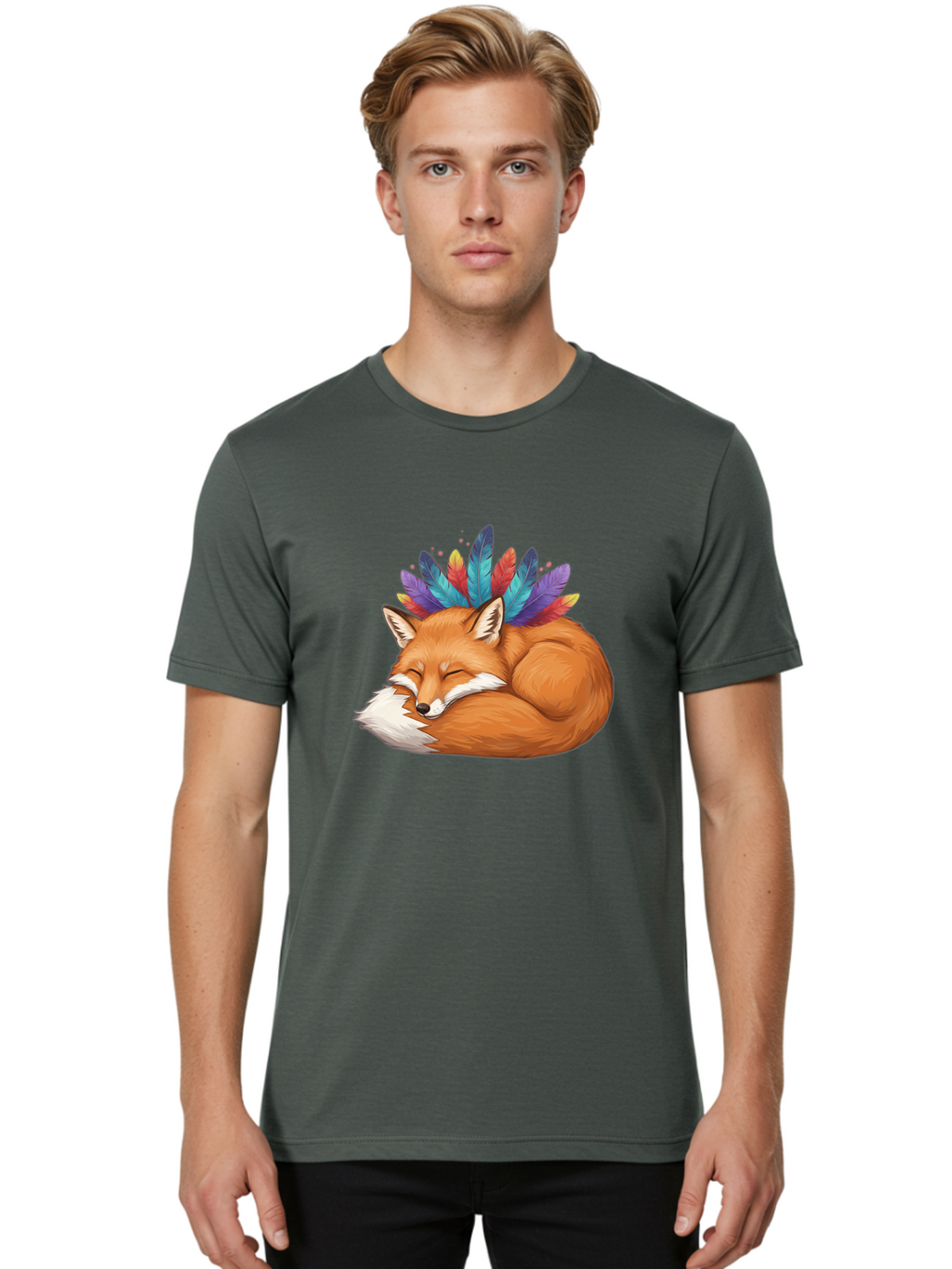 Sleeping-Fox-7 Men'S Graphic Tee, 100% Cotton, Comfortable Casual Summer Wear, Machine Washable, Vintage Camera, Old Camera, Antique Camera, Black Camera, Classic Photography, Photography Equipment, Nostalgic Device, Film Camera, Camera Art Baj888