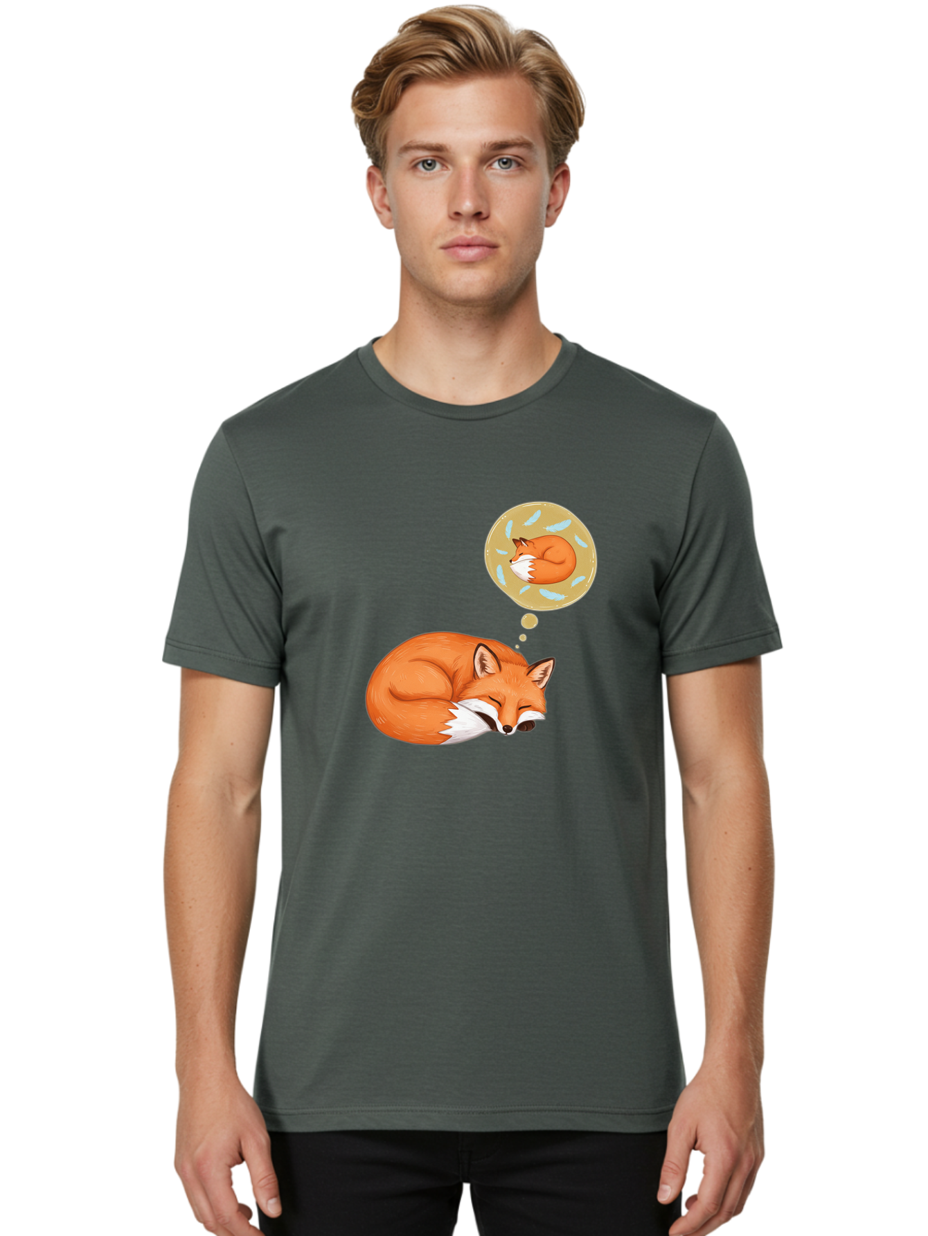 Sleeping-Fox-8 Men'S Graphic Tee, 100% Cotton, Comfortable Casual Summer Wear, Machine Washable, Vintage Camera, Old Camera, Antique Camera, Black Camera, Classic Photography, Photography Equipment, Nostalgic Device, Film Camera, Camera Art Baj889
