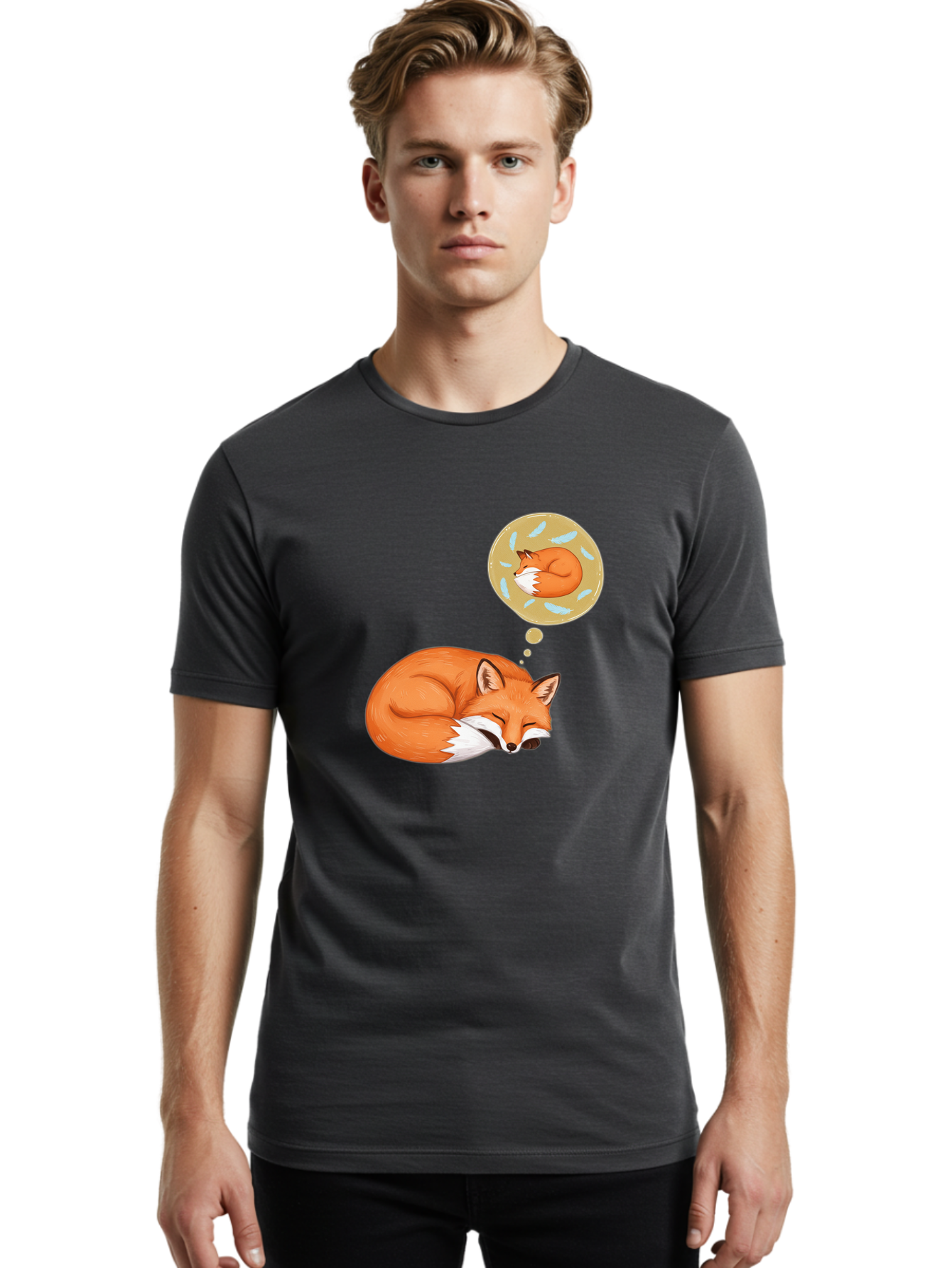 Sleeping-Fox-8 Men'S Graphic Tee, 100% Cotton, Comfortable Casual Summer Wear, Machine Washable, Vintage Camera, Old Camera, Antique Camera, Black Camera, Classic Photography, Photography Equipment, Nostalgic Device, Film Camera, Camera Art Baj889