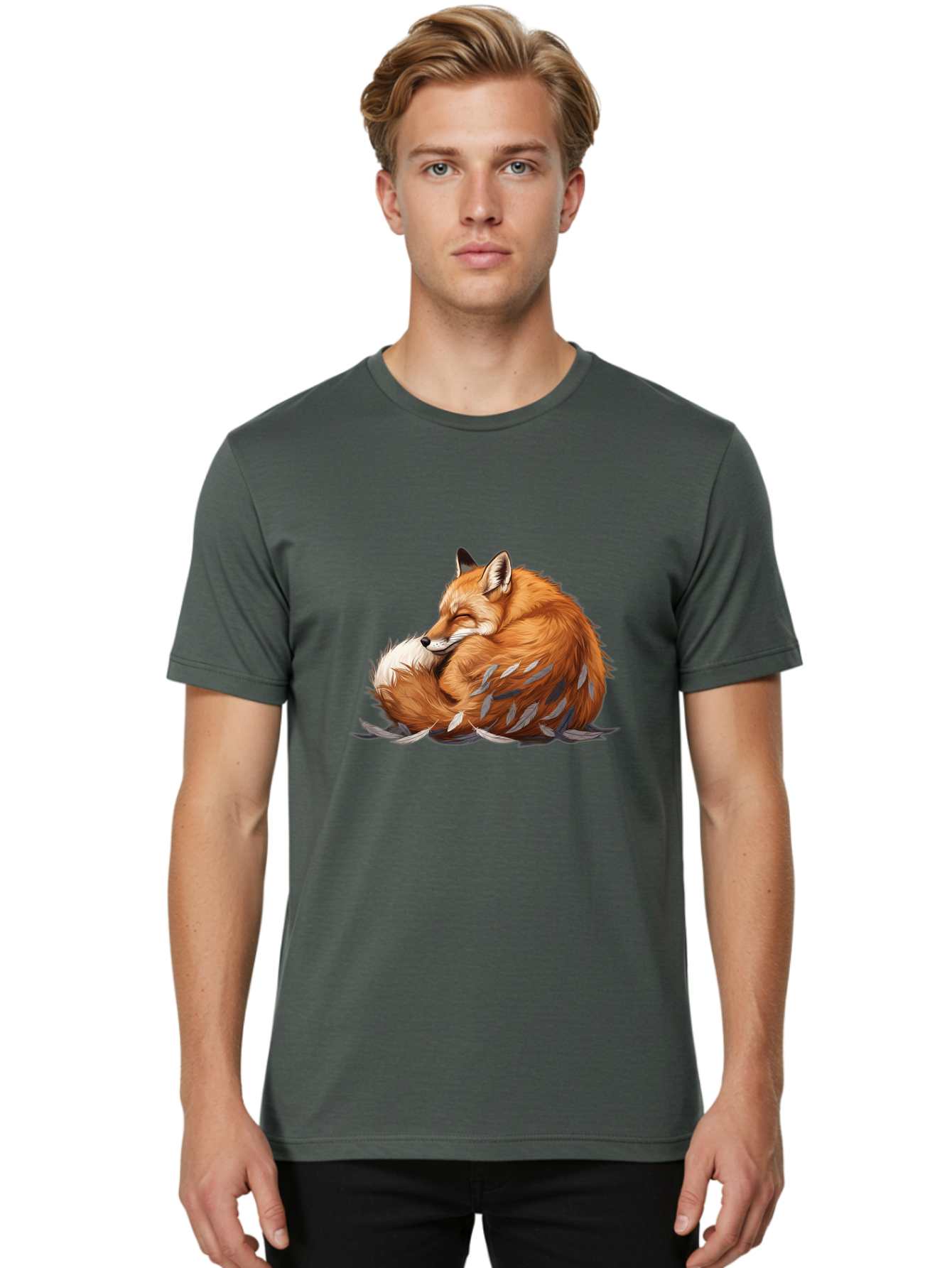 Sleeping-Fox-9 Men'S Graphic Tee, 100% Cotton, Comfortable Casual Summer Wear, Machine Washable, Vintage Camera, Old Camera, Antique Camera, Black Camera, Classic Photography, Photography Equipment, Nostalgic Device, Film Camera, Camera Art Baj890