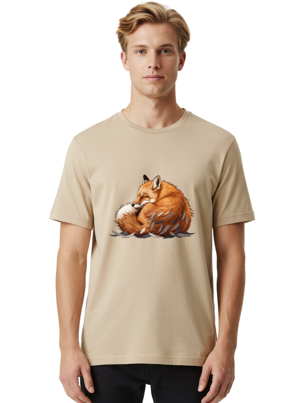 Sleeping-Fox-9 Men'S Graphic Tee, 100% Cotton, Comfortable Casual Summer Wear, Machine Washable, Vintage Camera, Old Camera, Antique Camera, Black Camera, Classic Photography, Photography Equipment, Nostalgic Device, Film Camera, Camera Art Baj890