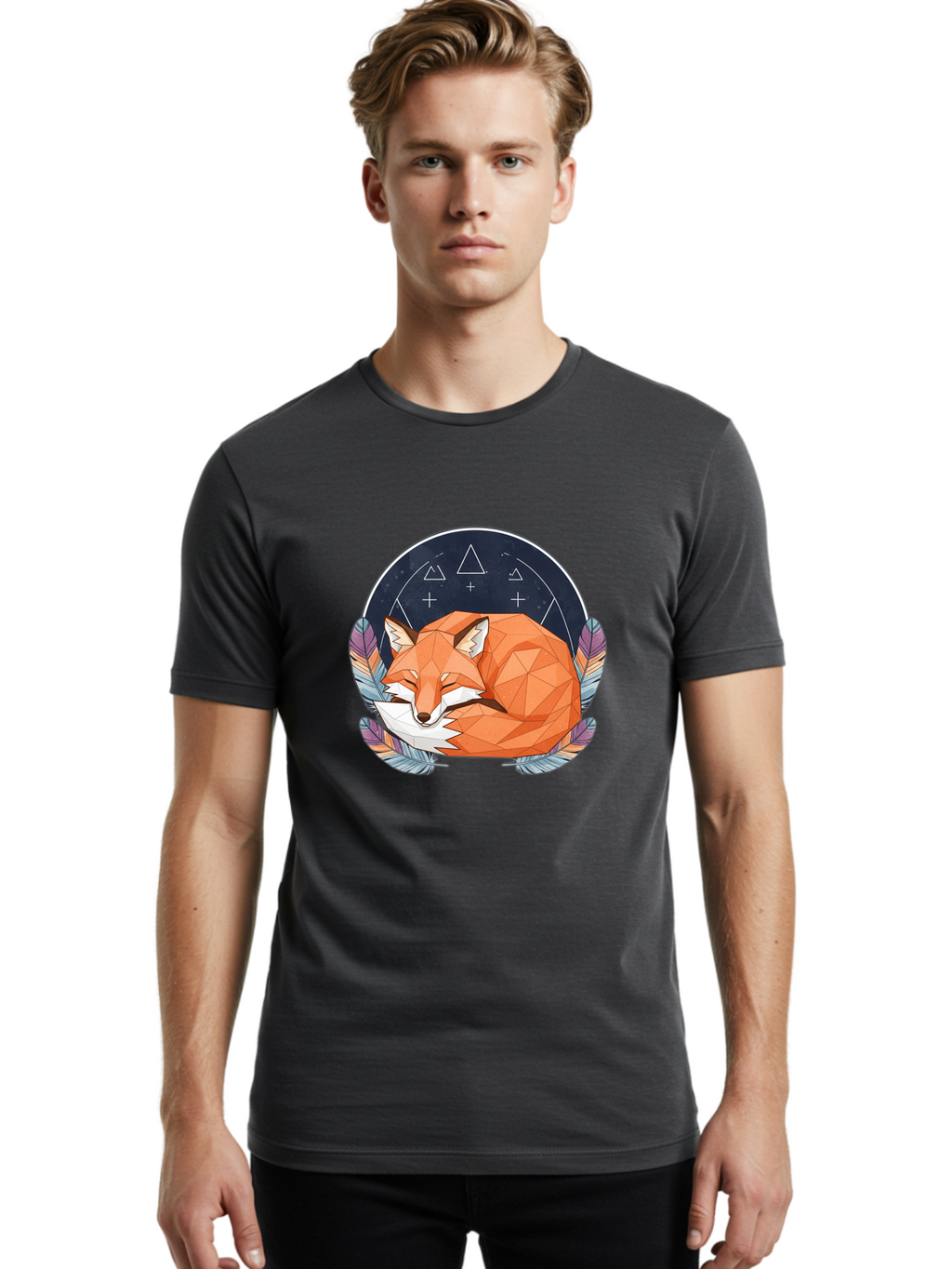 Sleeping-Fox-Design Men'S Graphic Tee, 100% Cotton, Comfortable Casual Summer Wear, Machine Washable, Vintage Camera, Old Camera, Antique Camera, Black Camera, Classic Photography, Photography Equipment, Nostalgic Device, Film Camera, Baj891