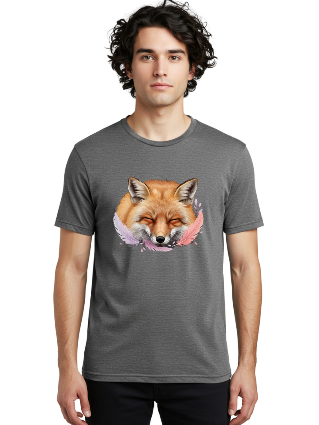 Sleeping-Fox-With-Feathers Men'S Graphic Tee, 100% Cotton, Comfortable Casual Summer Wear, Machine Washable, Vintage Camera, Old Camera, Antique Camera, Black Camera, Classic Photography, Photography Equipment, Nostalgic Device, Film Camera, Baj892
