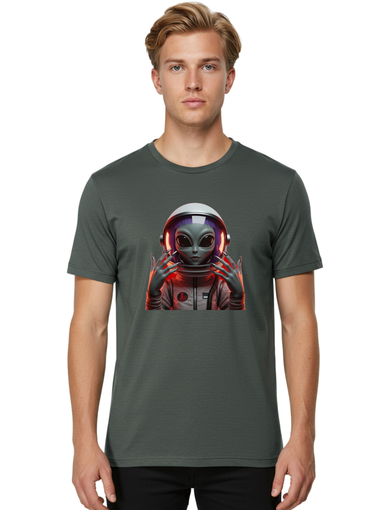 Alien-Astronaut Men'S Graphic Tee, 100% Cotton, Comfortable Casual Summer Wear, Machine Washable, Vintage Camera, Old Camera, Antique Camera, Black Camera, Classic Photography, Photography Equipment, Nostalgic Device, Film Camera, Camera Art Baj908