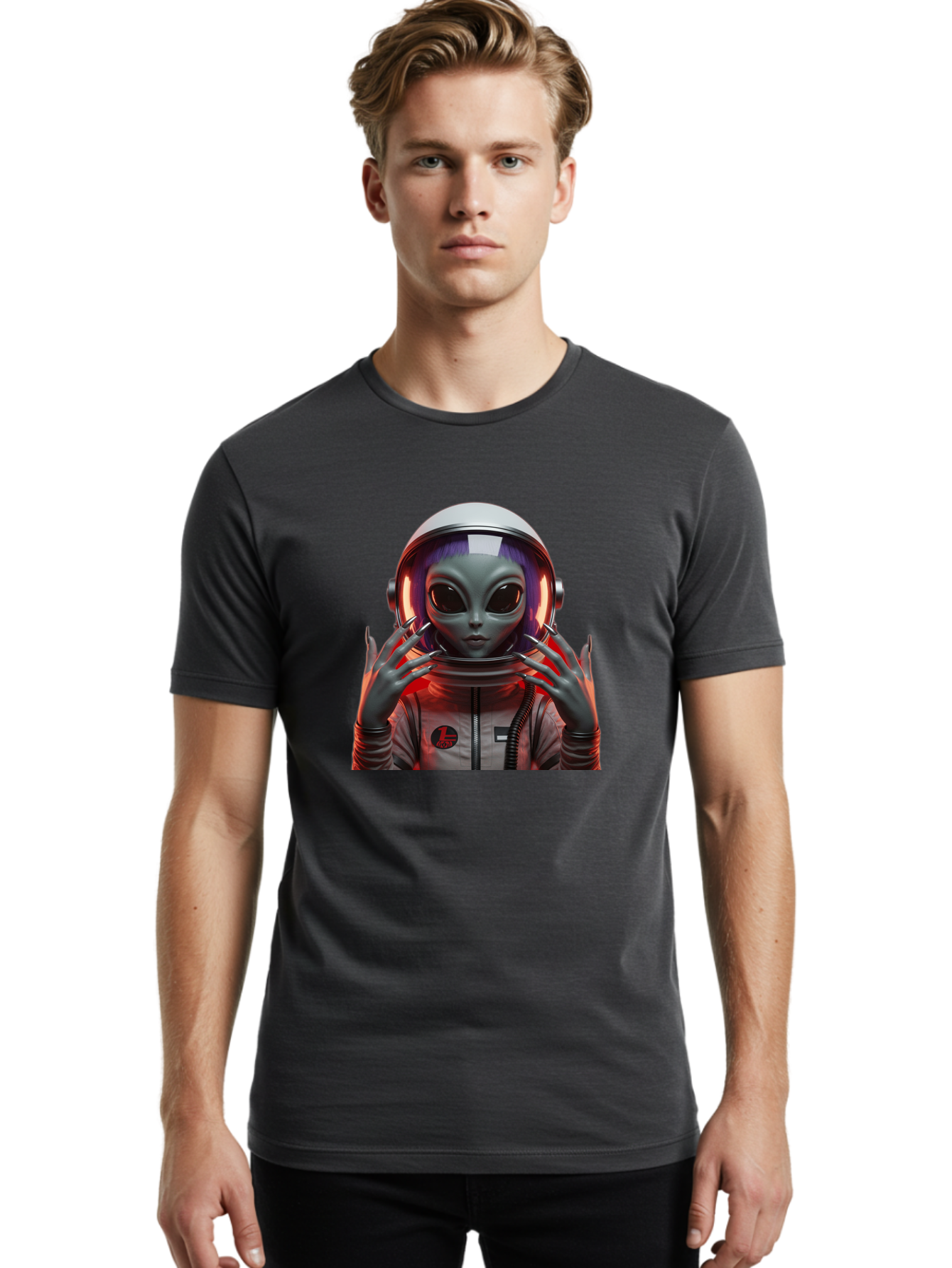 Alien-Astronaut Men'S Graphic Tee, 100% Cotton, Comfortable Casual Summer Wear, Machine Washable, Vintage Camera, Old Camera, Antique Camera, Black Camera, Classic Photography, Photography Equipment, Nostalgic Device, Film Camera, Camera Art Baj908